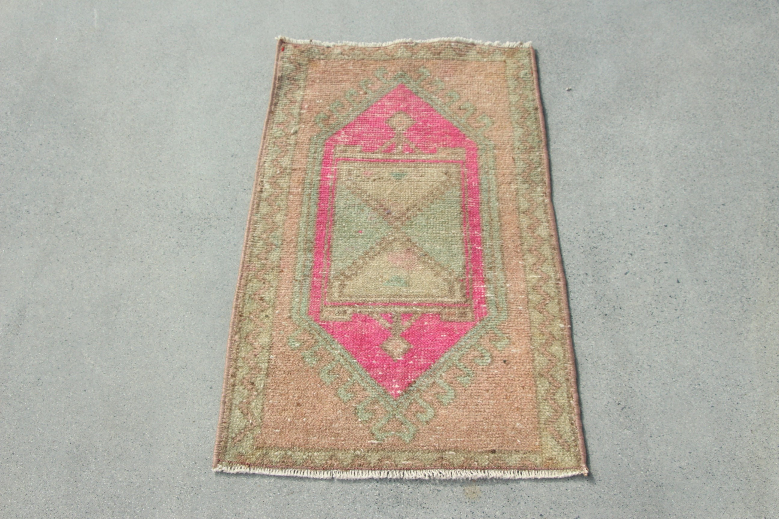 Mutfak Halısı, Vintage Halılar, Duvara Asılı Halı, Oryantal Halılar, Kahverengi Boho Halılar, Küçük Vintage Halılar, Türk Halıları, 1.6x2.9 ft Küçük Halı