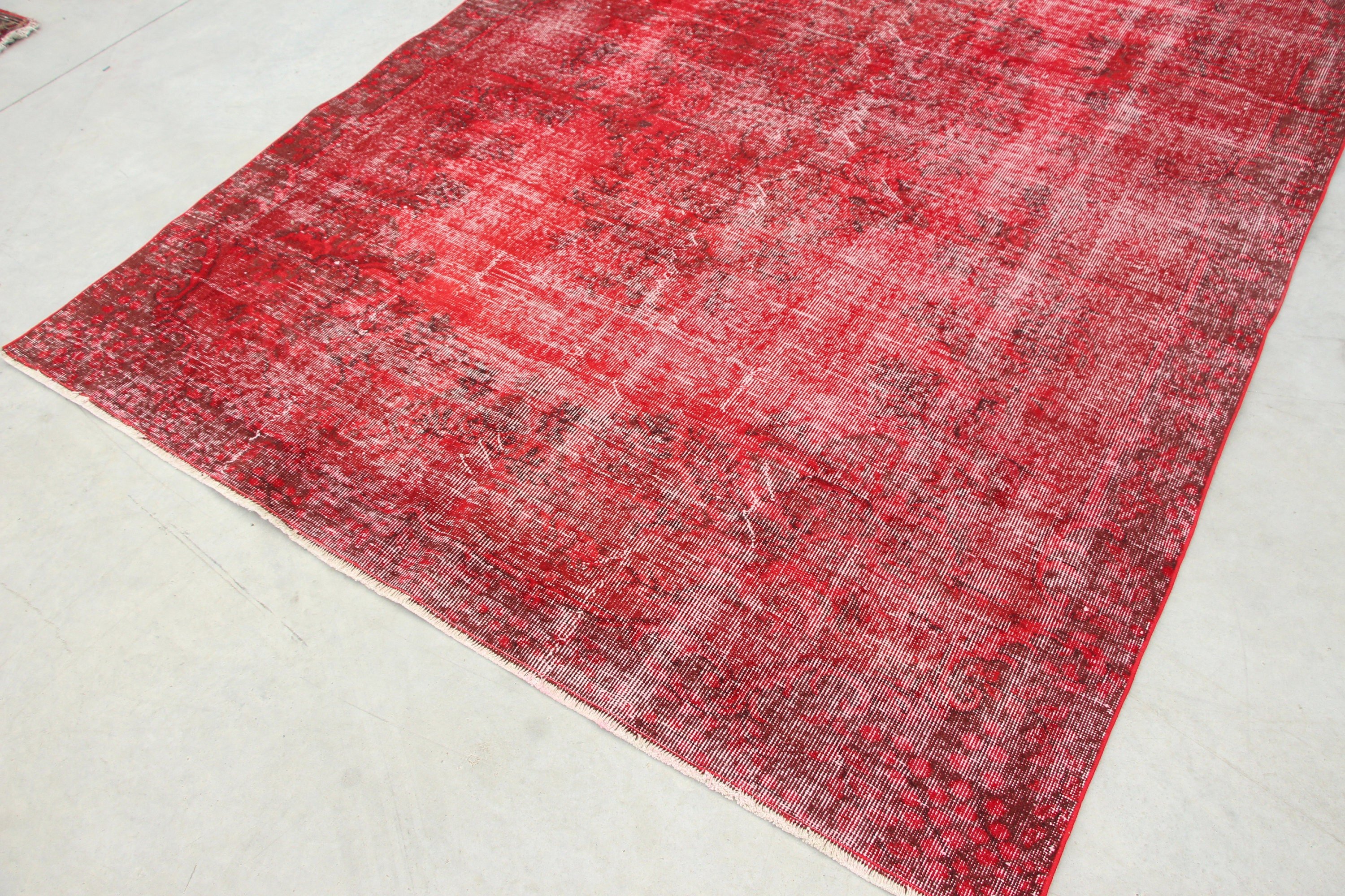 6.1x9.4 ft Large Rug, Cool Rug, Living Room Rug, Vintage Rug, Moroccan Rugs, Red Home Decor Rug, Vintage Decor Rug, Salon Rug, Turkish Rugs