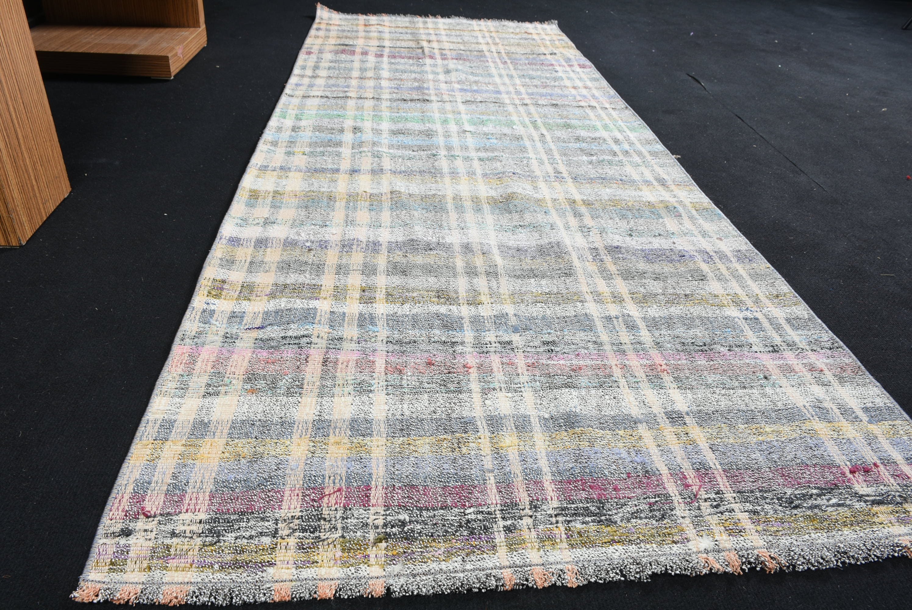 Beige Anatolian Rug, Anatolian Rug, Kilim, Vintage Rug, Kitchen Rugs, Turkish Rugs, Home Decor Rug, Hallway Rugs, 3x7.6 ft Runner Rugs