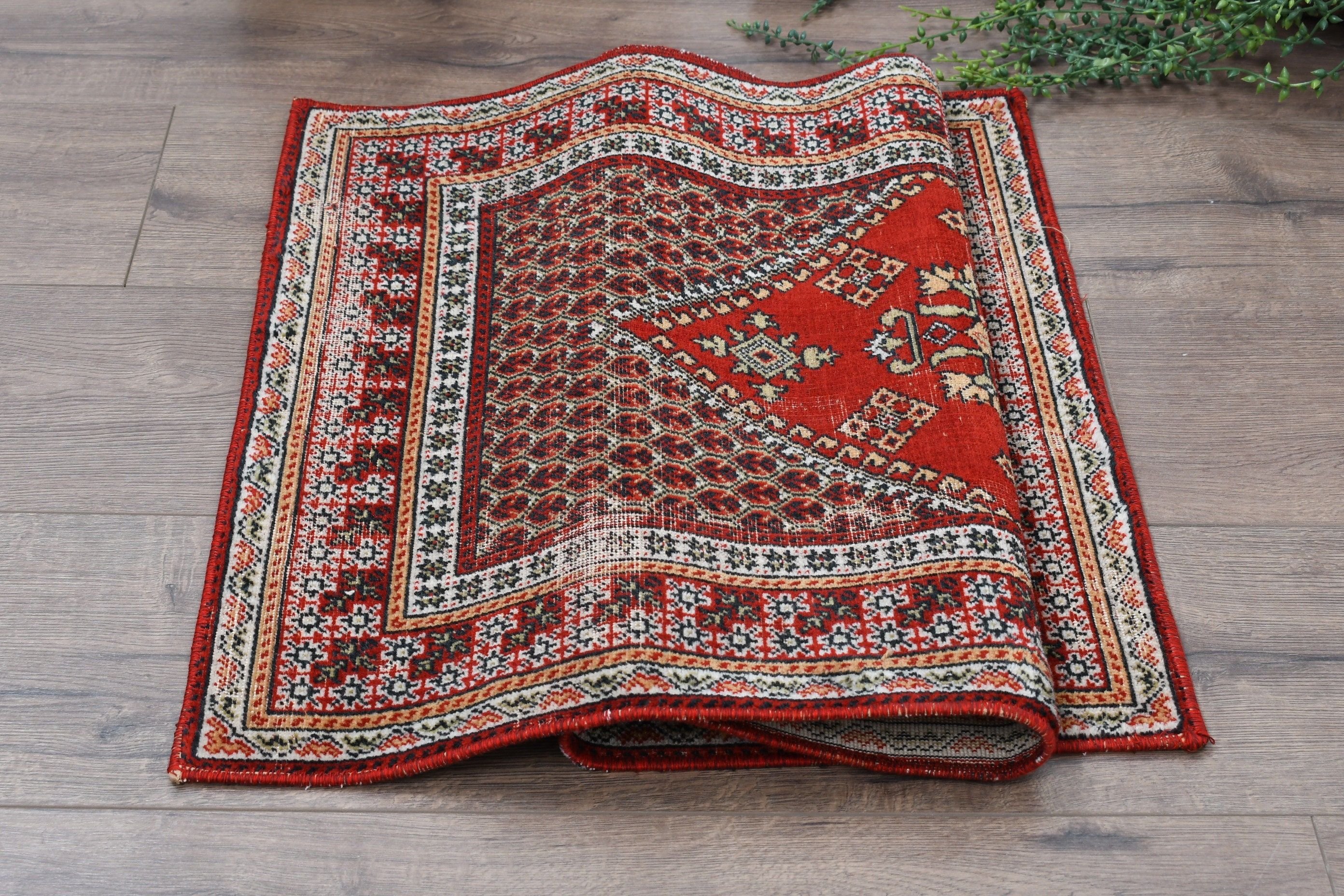 Kitchen Rugs, Red Bedroom Rug, Rugs for Nursery, Entry Rug, Oriental Rug, Turkish Rug, 1.8x3.1 ft Small Rug, Wool Bath Mat Rug, Vintage Rug