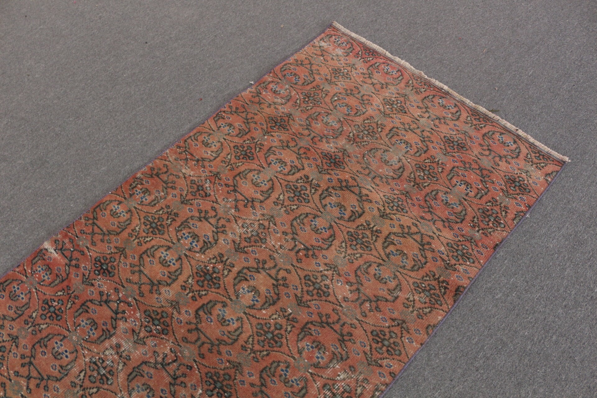 Türk Halısı, Yün Halılar, Merdiven Halıları, Kırmızı 3.2x8 ft Runner Halısı, Vintage Halılar, Mutfak Halısı, Yer Halıları, Sanat Halısı, Runner Halıları