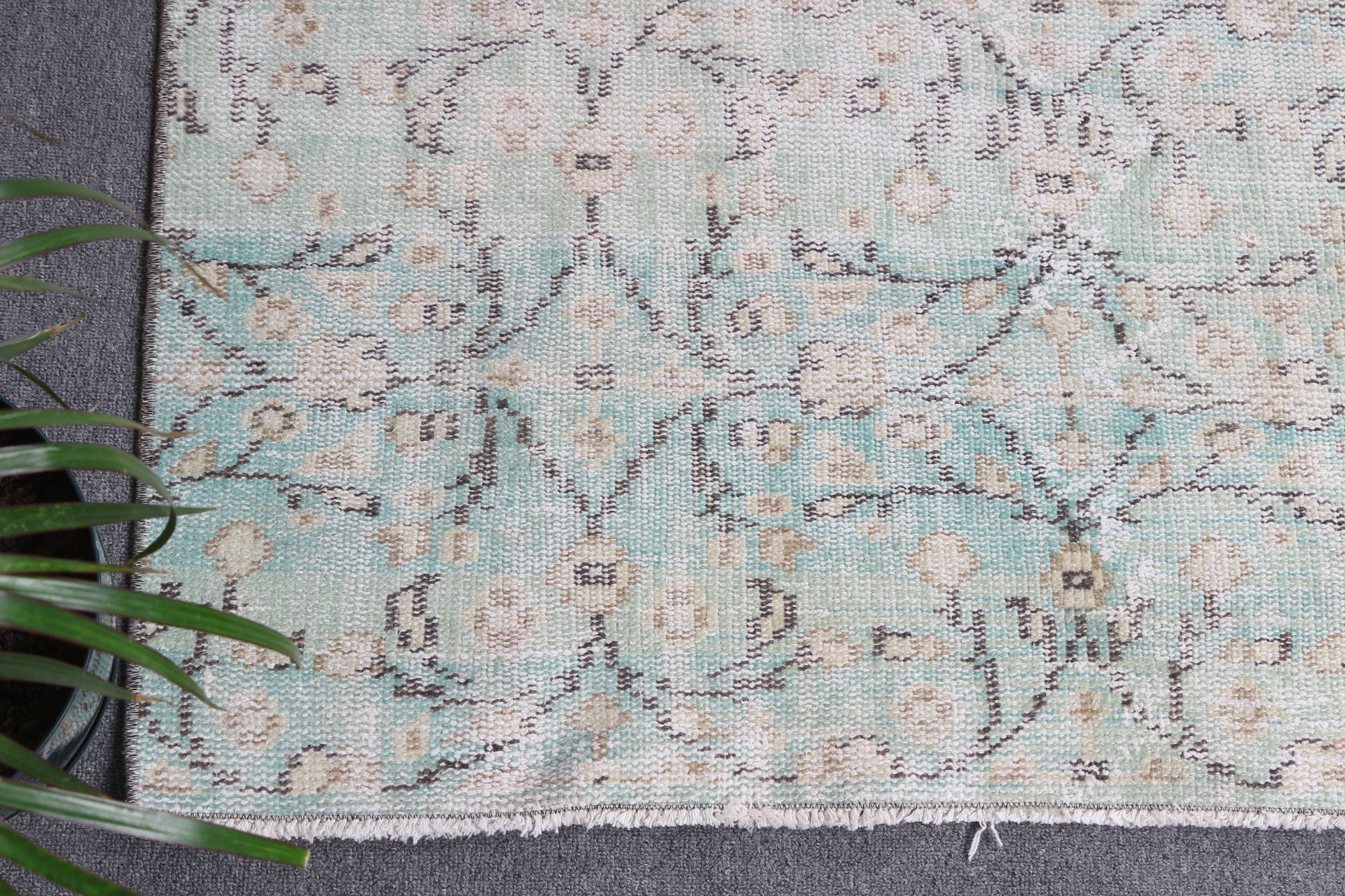 Antika Halı, Yer Halısı, Türk Halıları, 5.8x9.4 ft Büyük Halı, Salon Halısı, Yeşil Yün Halı, Yemek Odası Halısı, Vintage Halı, Yemek Odası Halıları