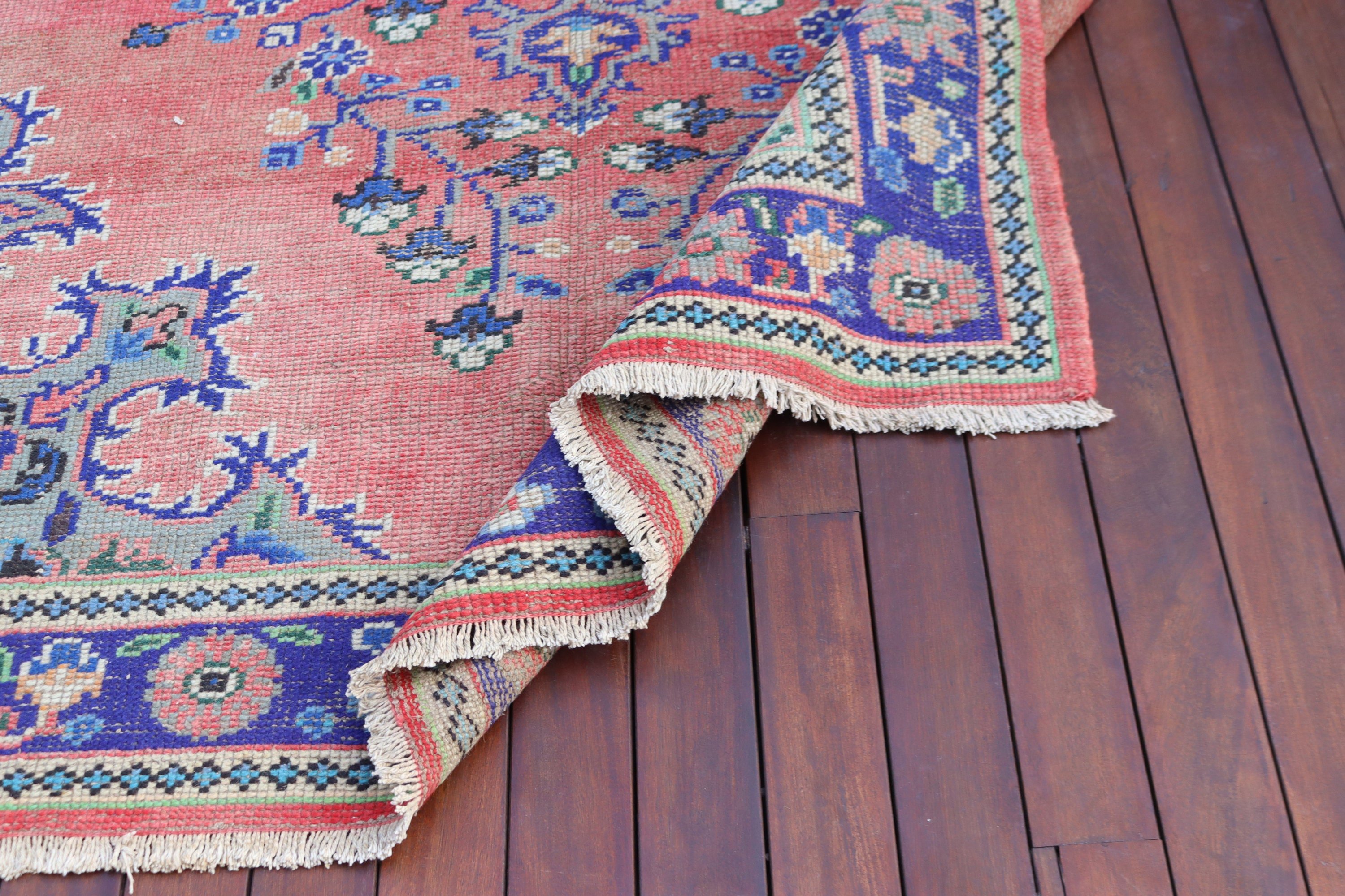 Bedroom Rug, Large Boho Rugs, Turkish Rug, Vintage Rug, 6.1x8.6 ft Large Rug, Handwoven Rugs, Tribal Rug, Red Neutral Rugs