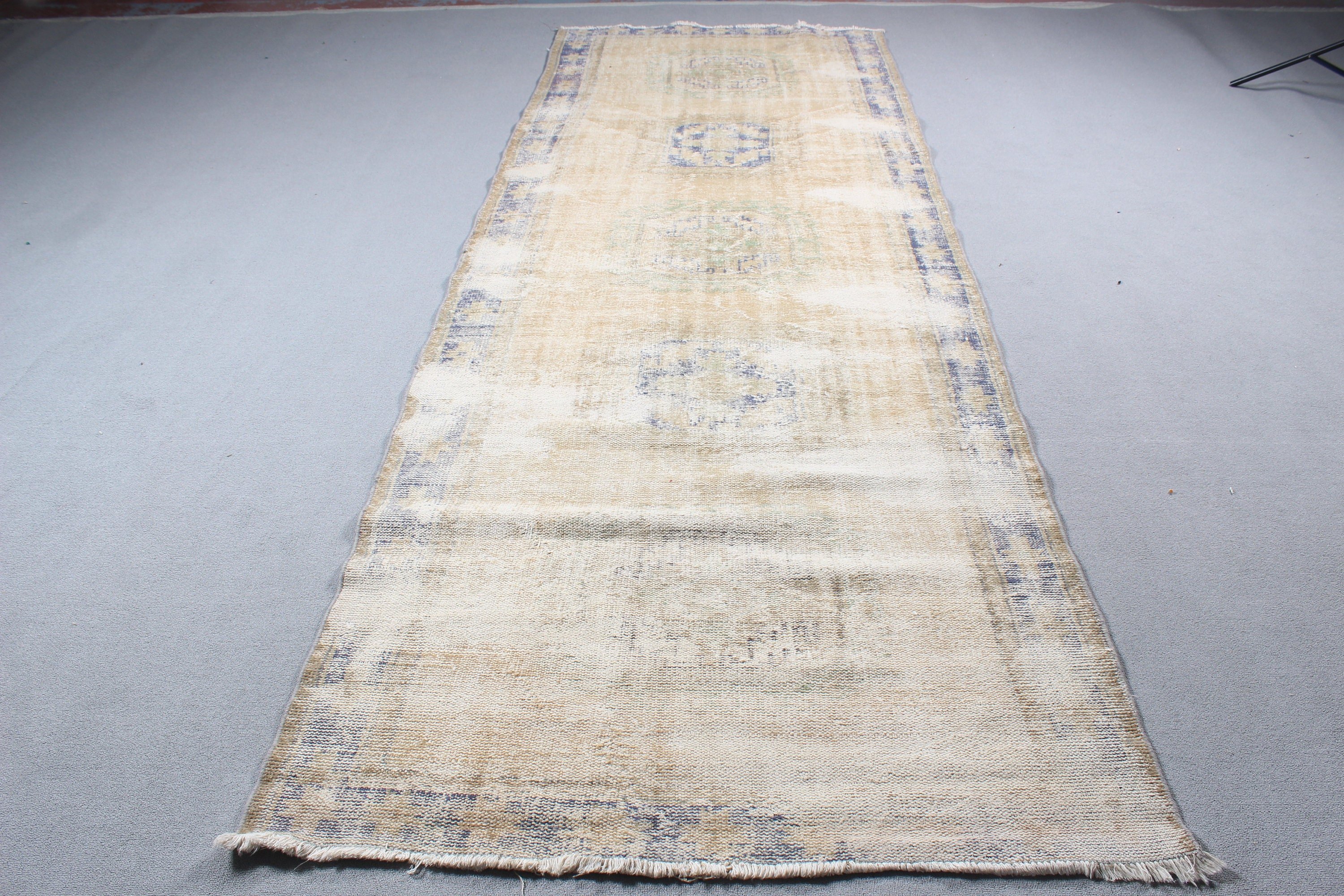 Fas Halıları, Mutfak Halısı, 4.2x11.8 ft Yolluk Halısı, Vintage Halılar, Uzun Yolluk Halıları, Koridor Halıları, Türk Halıları, Kahverengi Modern Halılar