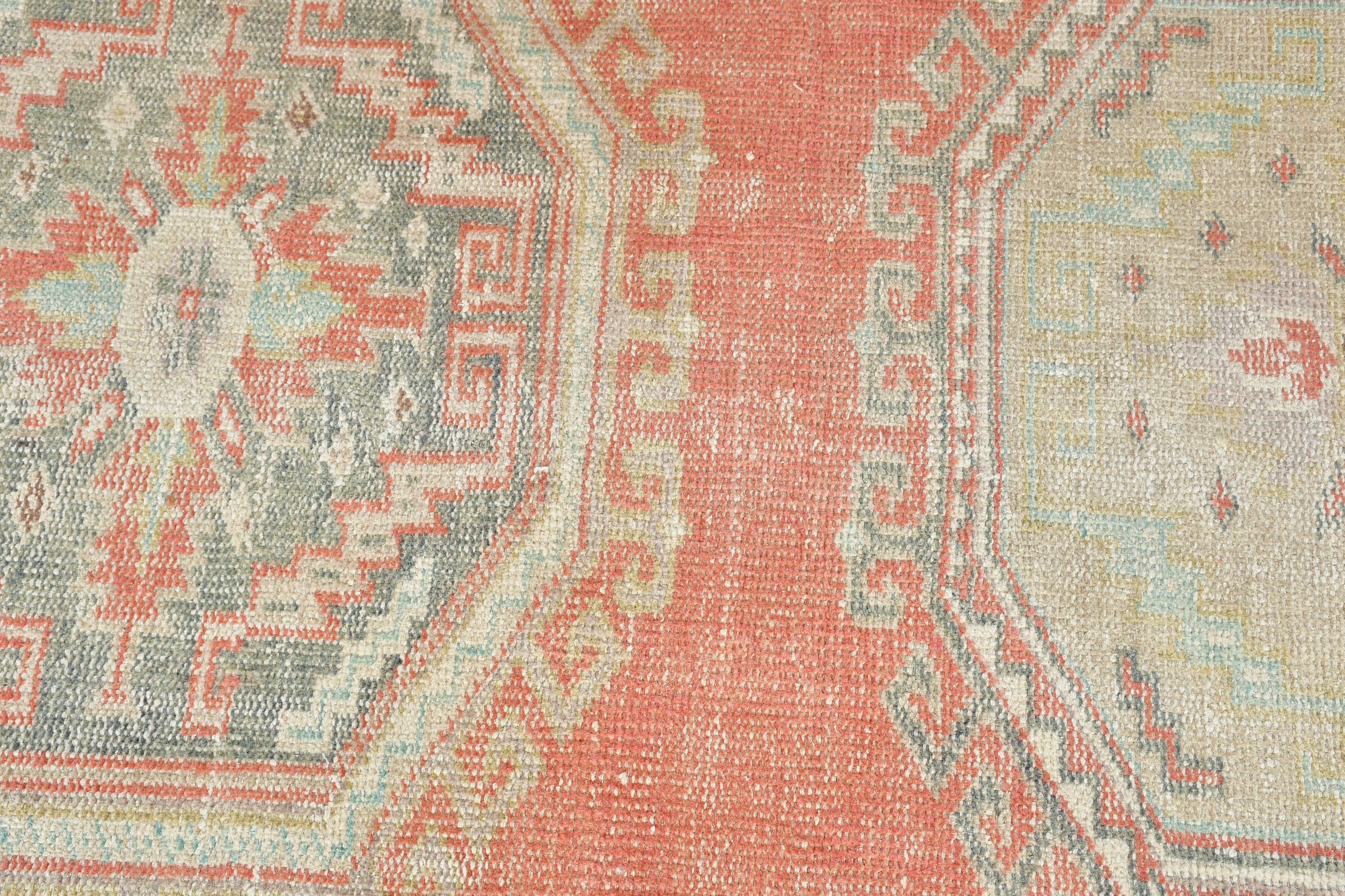 Corridor Rug, Art Rug, Red Bedroom Rug, Stair Rug, Wool Rug, Rugs for Corridor, Cool Rug, Vintage Rug, 2.8x11.5 ft Runner Rug, Turkish Rugs