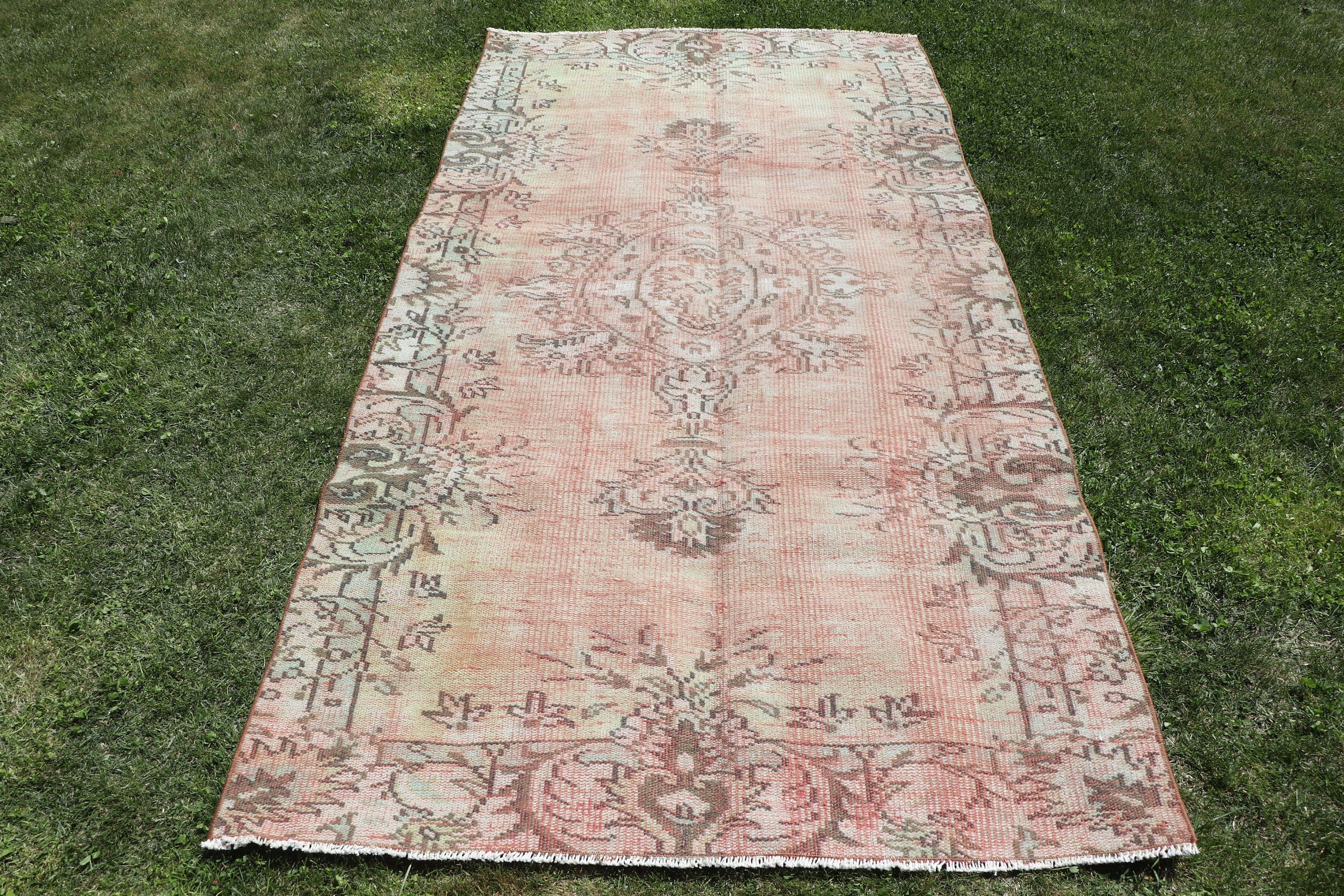 Modern Rugs, Turkish Rugs, Living Room Rugs, Vintage Rug, Beige Handwoven Rug, Antique Rug, Boho Area Rug, Luxury Rug, 4x7.8 ft Area Rugs