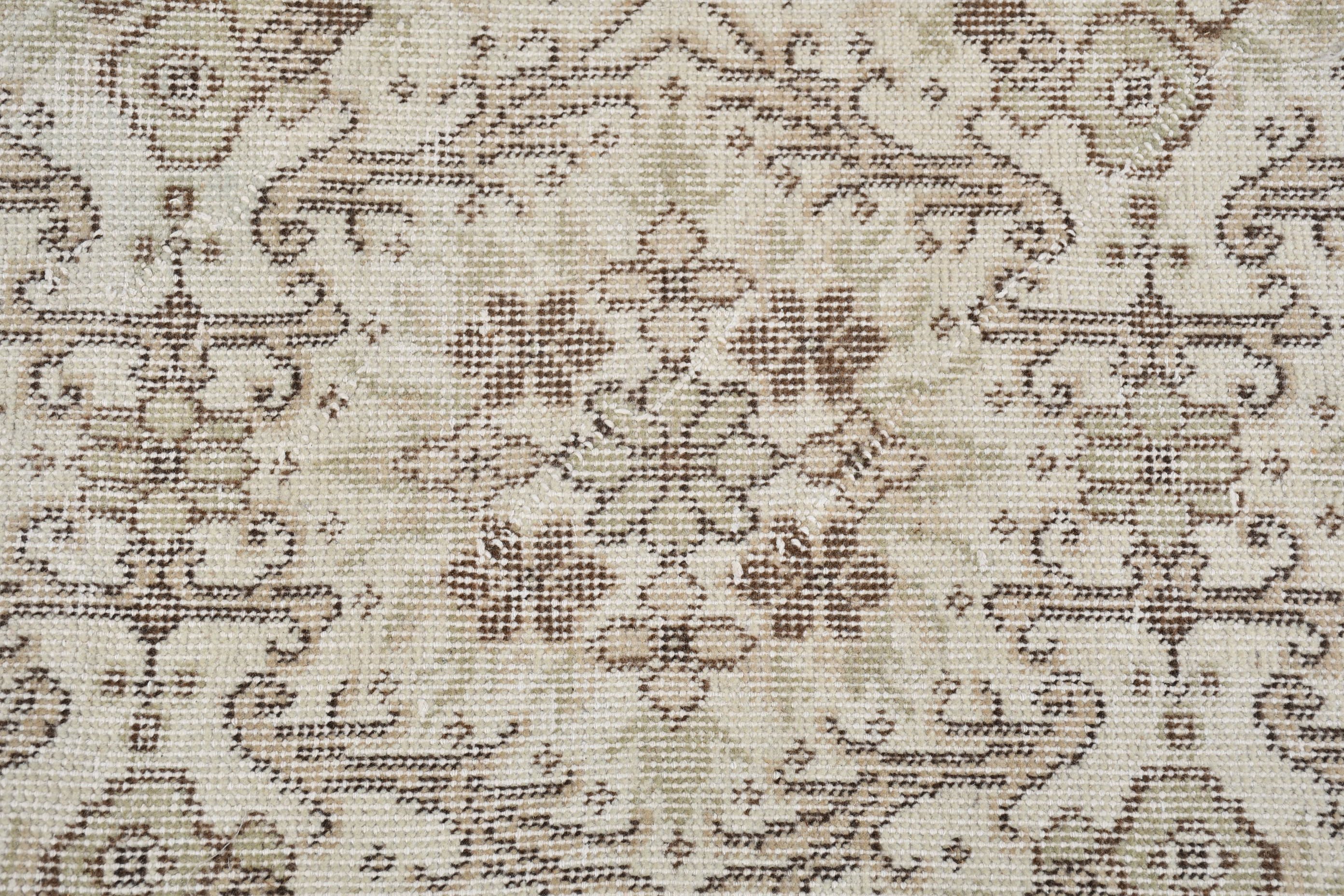 Moroccan Rugs, Rugs for Floor, Turkish Rug, Beige Cool Rug, Kitchen Rug, Vintage Rugs, 3.9x7.1 ft Area Rug, Dining Room Rug, Floor Rug