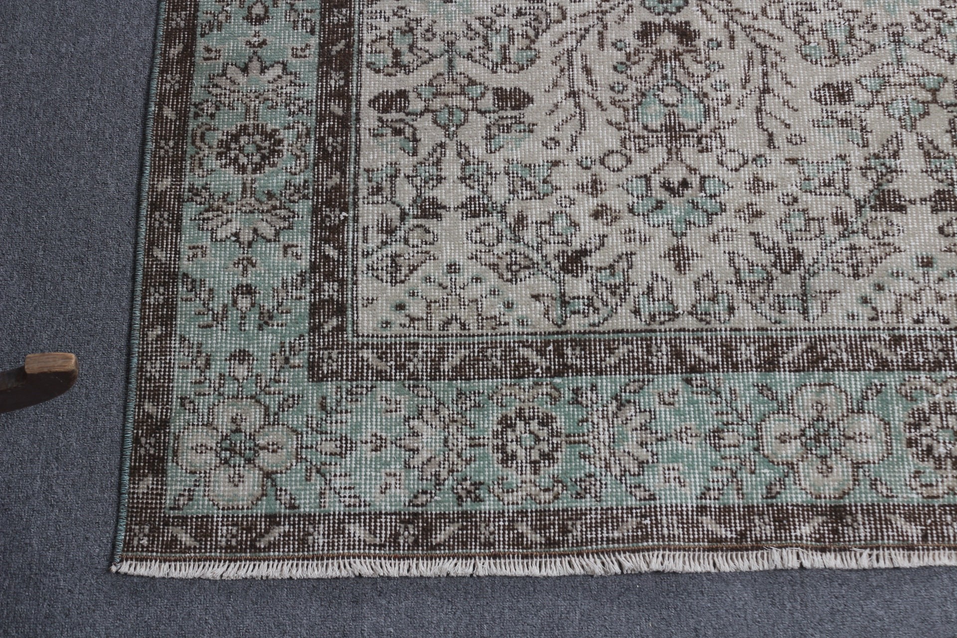 Yemek Odası Halısı, Yün Halısı, Sanat Halısı, Vintage Halılar, Türk Halıları, Oturma Odası Halıları, Yatak Odası Halısı, 4.8x8.7 ft Büyük Halılar, Yeşil Ev Dekor Halıları