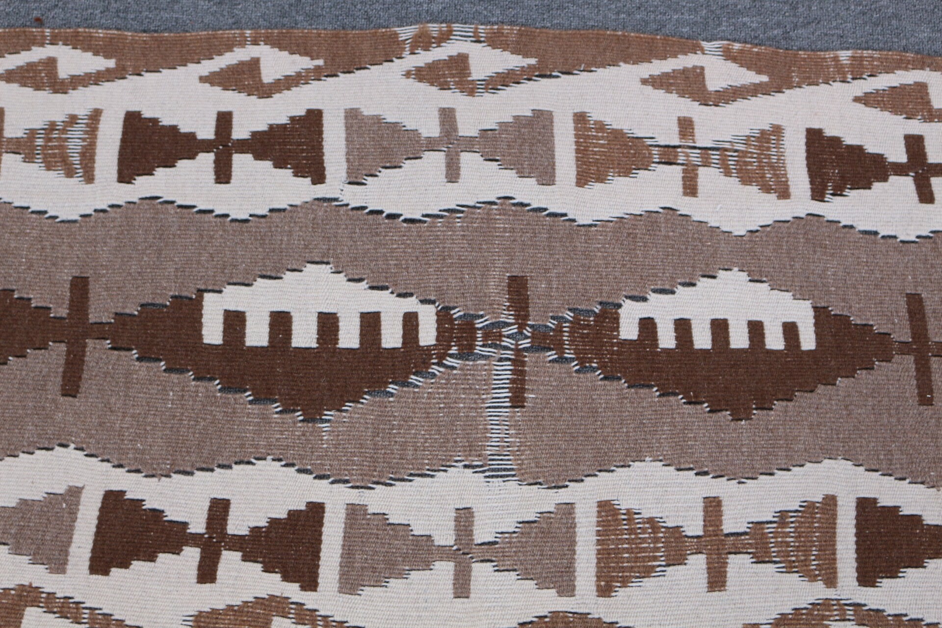 Oryantal Halılar, Sanat Halısı, 1.7x5.2 ft Yolluk Halısı, Türk Halıları, Kahverengi Oushak Halısı, Vintage Halılar, Koridor Halısı, Kilim, Mutfak Halıları