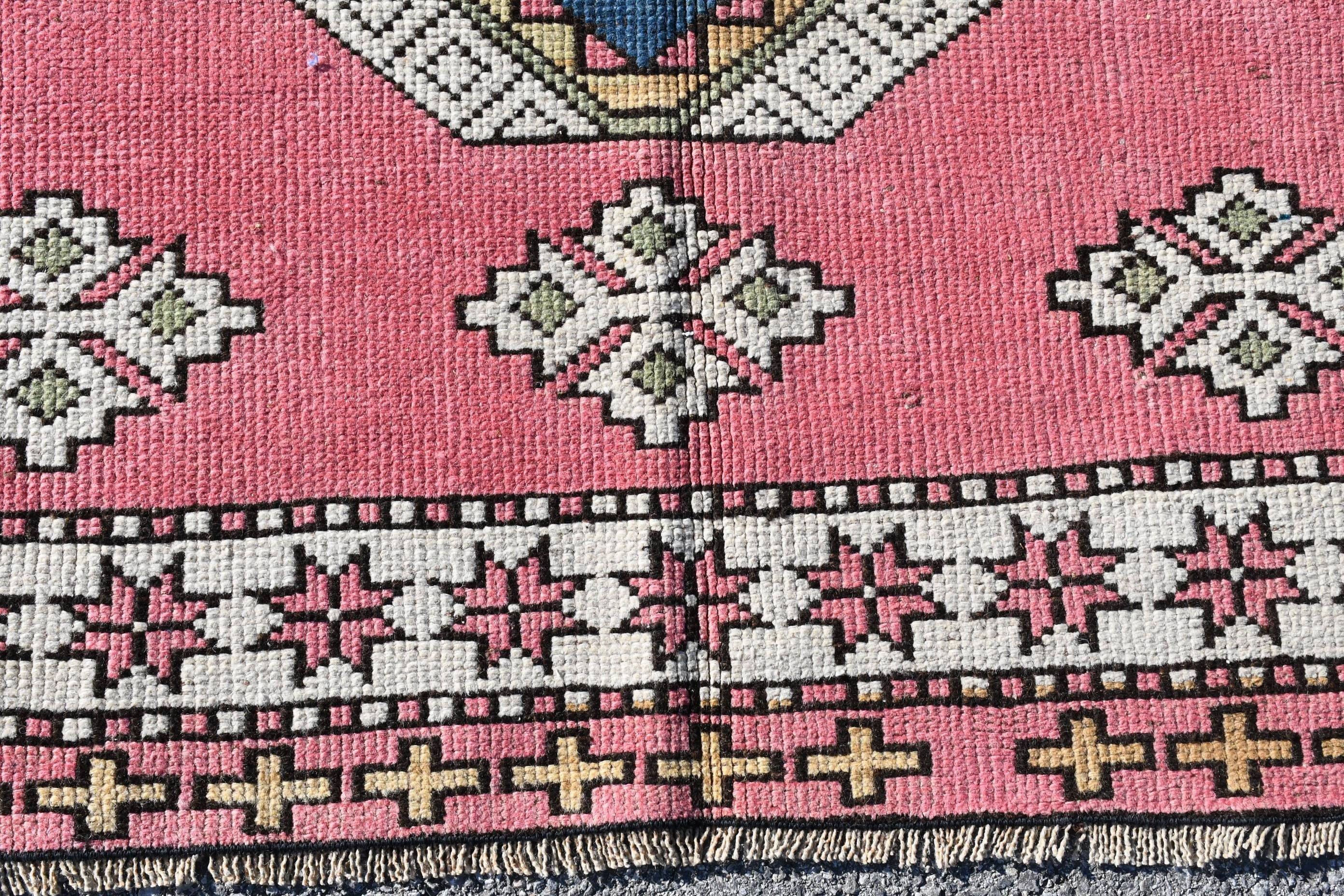 5.1x7.9 ft Large Rugs, Moroccan Rug, Bedroom Rug, Turkish Rug, Pink Cool Rugs, Vintage Rugs, Salon Rug, Rugs for Living Room, Wool Rug