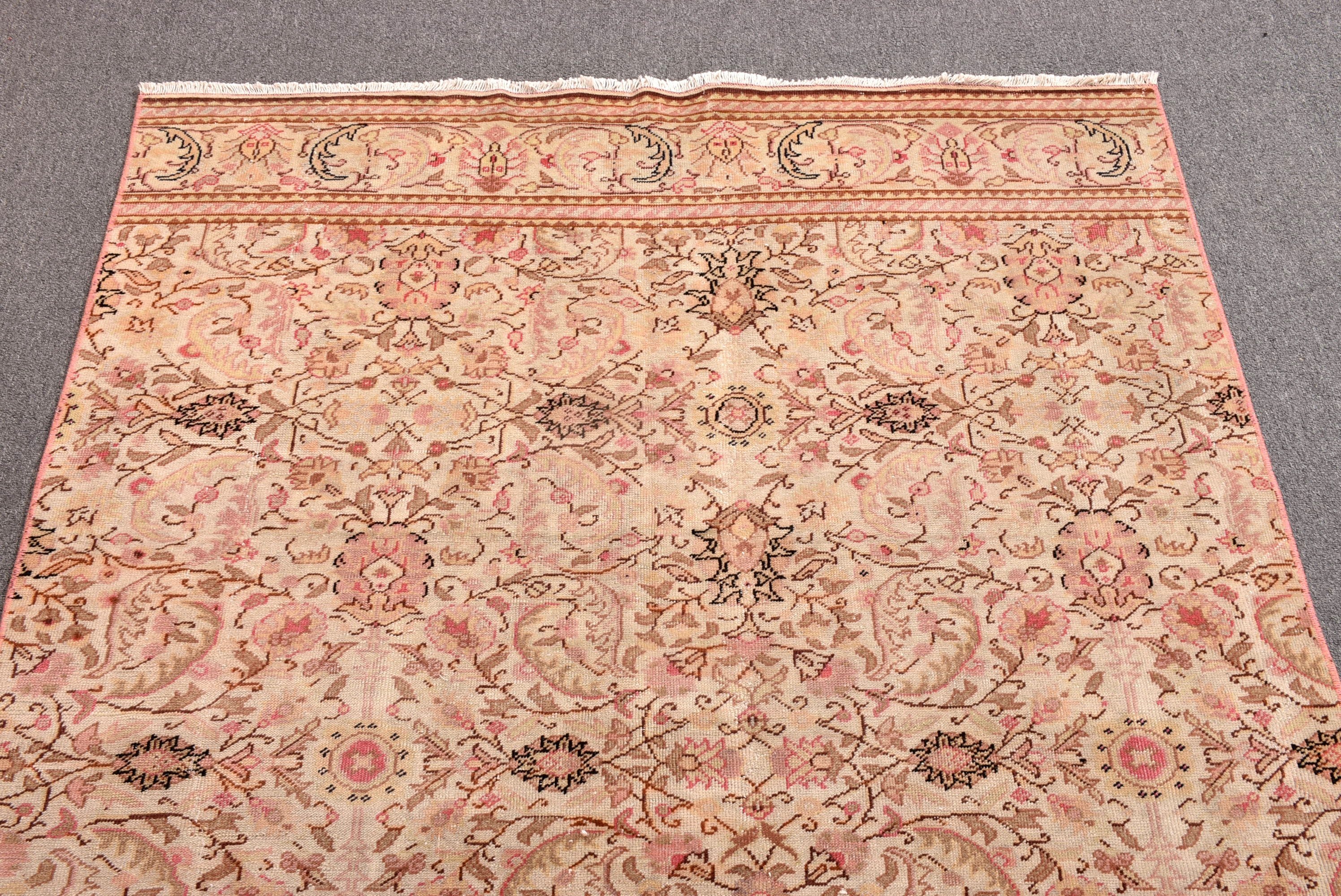 Açıklama Halısı, Bej Modern Halılar, Yemek Odası Halıları, Yatak Odası Halıları, 4.3x9.6 ft Büyük Halı, Yemek Odası Halısı, Vintage Halılar, Türk Halısı