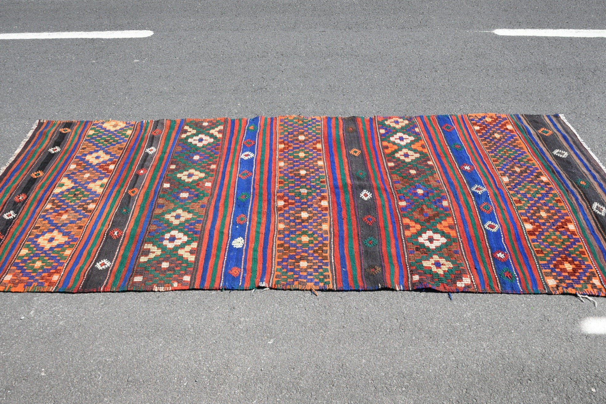 Oturma Odası Halıları, Yemek Odası Halısı, Vintage Halı, Mutfak Halısı, Oushak Halısı, Kilim, 4.6x10.1 ft Büyük Halılar, Yatak Odası Halısı, Türk Halısı