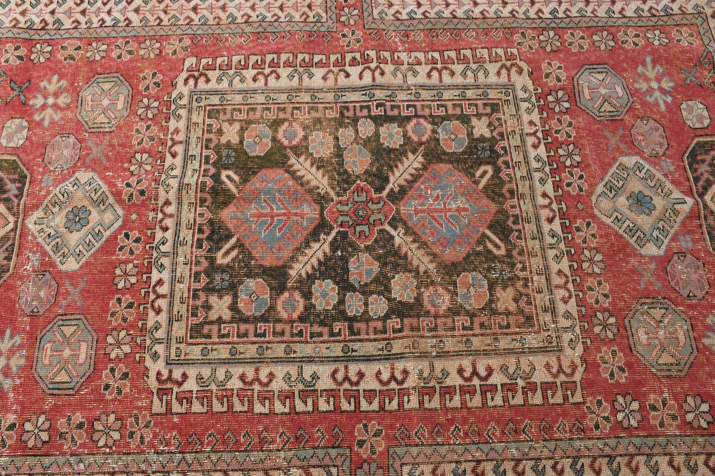 Havalı Halılar, Yemek Odası Halısı, Kırmızı Oryantal Halı, Geniş Alan Halısı Halıları, Vintage Halı, Türk Halısı, 6x8,8 ft Büyük Halı, Yatak Odası Halısı