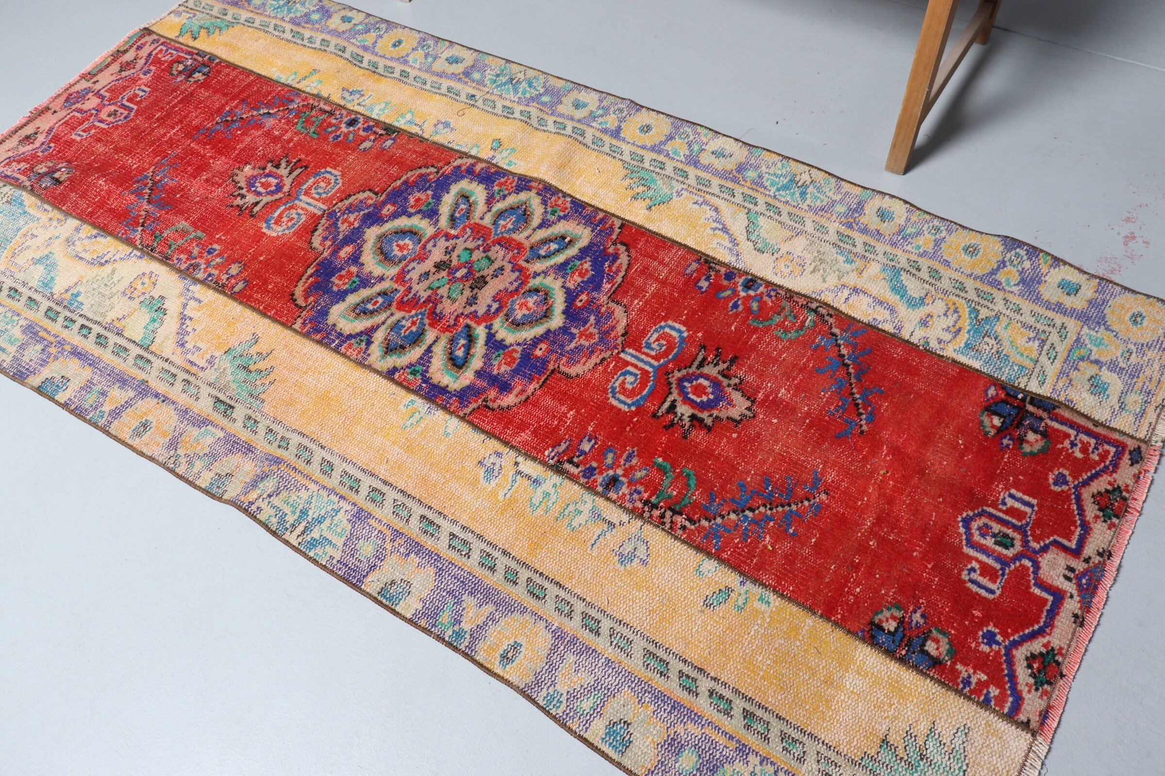 Kitchen Rug, Vintage Rugs, Old Rug, 3.7x7.2 ft Area Rugs, Bedroom Rug, Turkish Rug, Red Bedroom Rug, Floor Rugs, Cute Rug, Rugs for Nursery