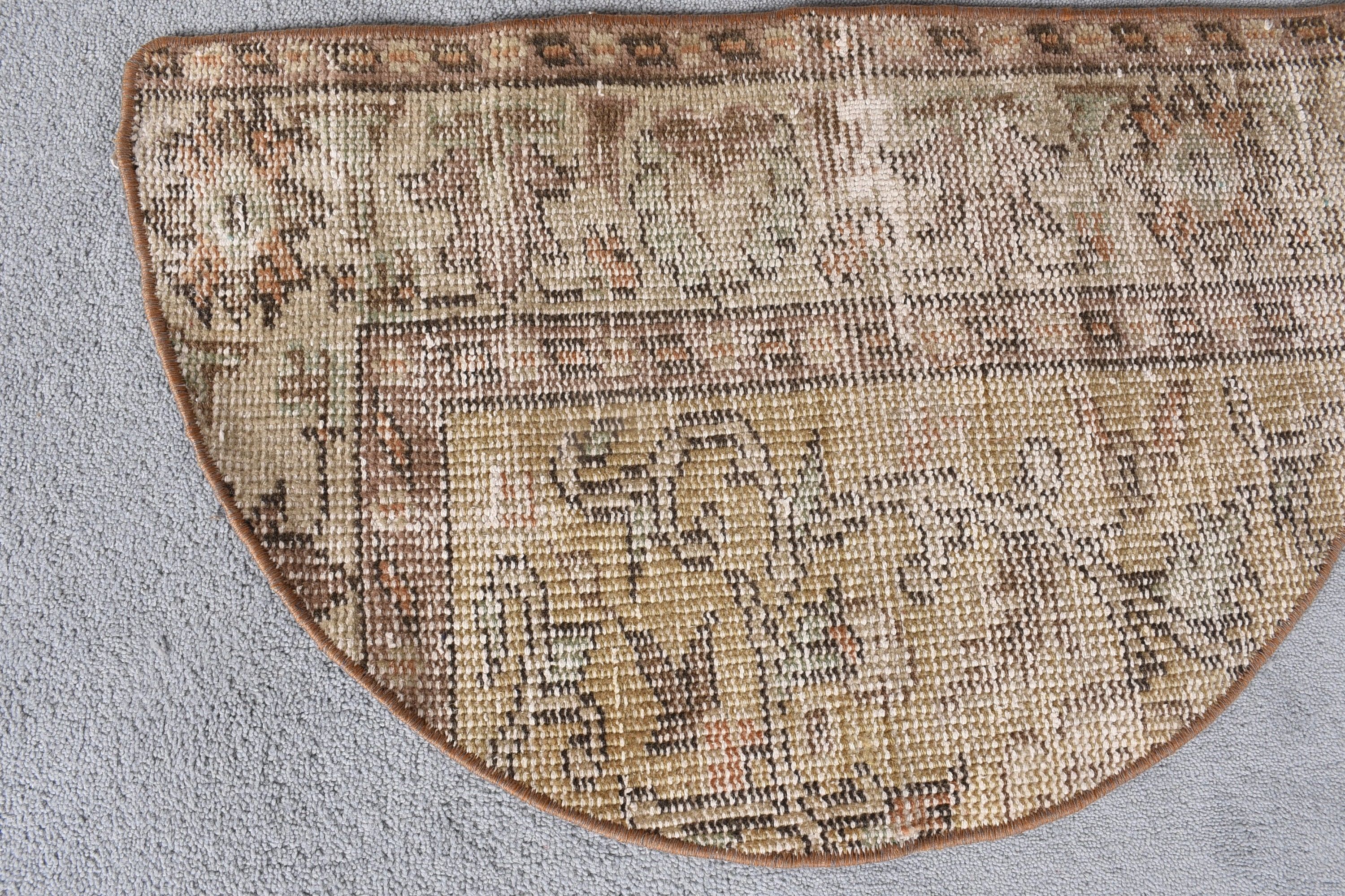 Türk Halısı, 2.5x1.5 ft Küçük Halı, Vintage Halı, Fas Halısı, Sarı Mutfak Halısı, Havalı Halı, Soyut Halı, Yatak Odası Halısı, Çocuk Odası Halıları