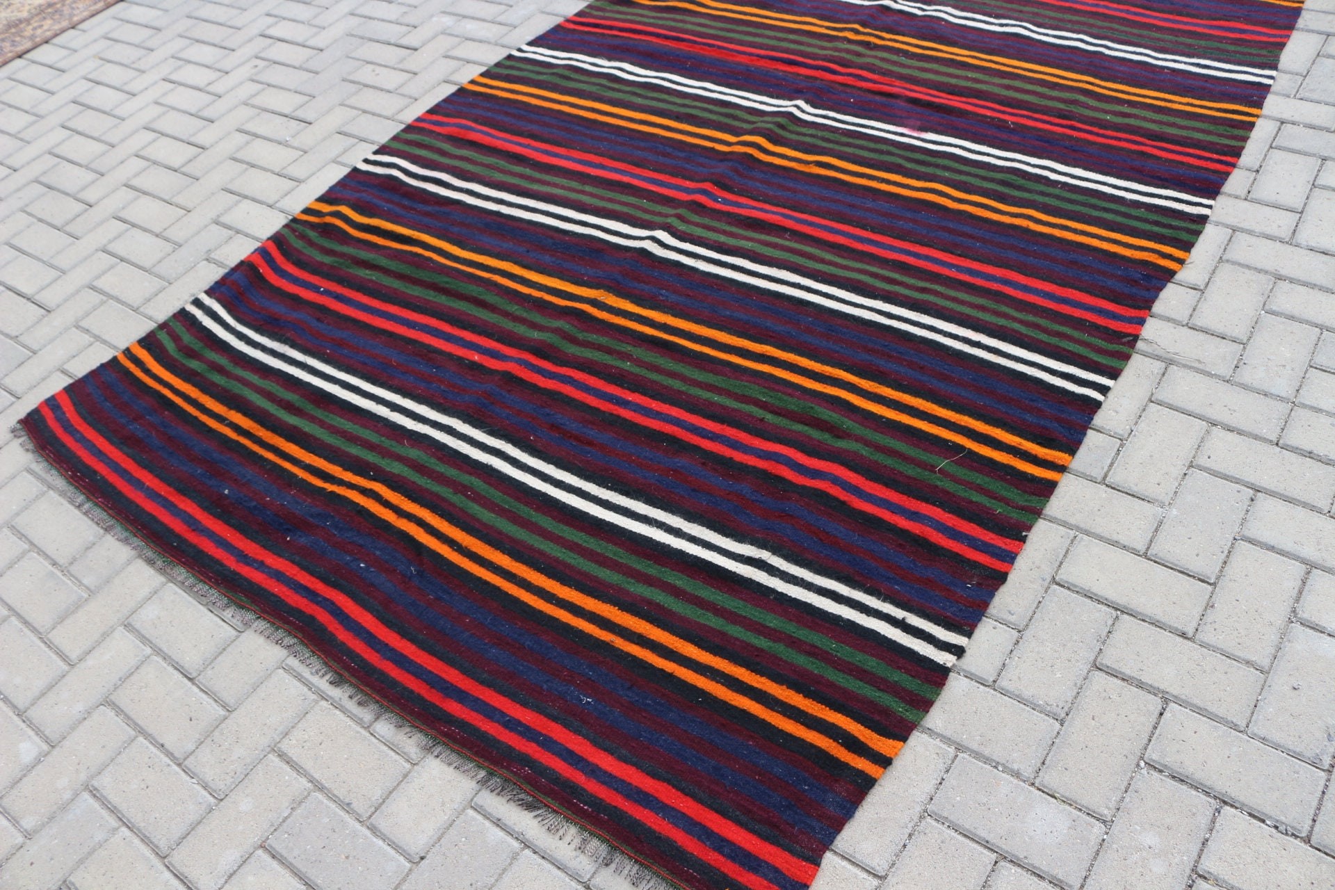 Oturma Odası Halıları, Kilim, Türk Halısı, 5.8x11.8 ft Büyük Halı, Vintage Halı, Siyah Ev Dekor Halısı, Yatak Odası Halısı, Ev Dekor Halıları, Havalı Halılar