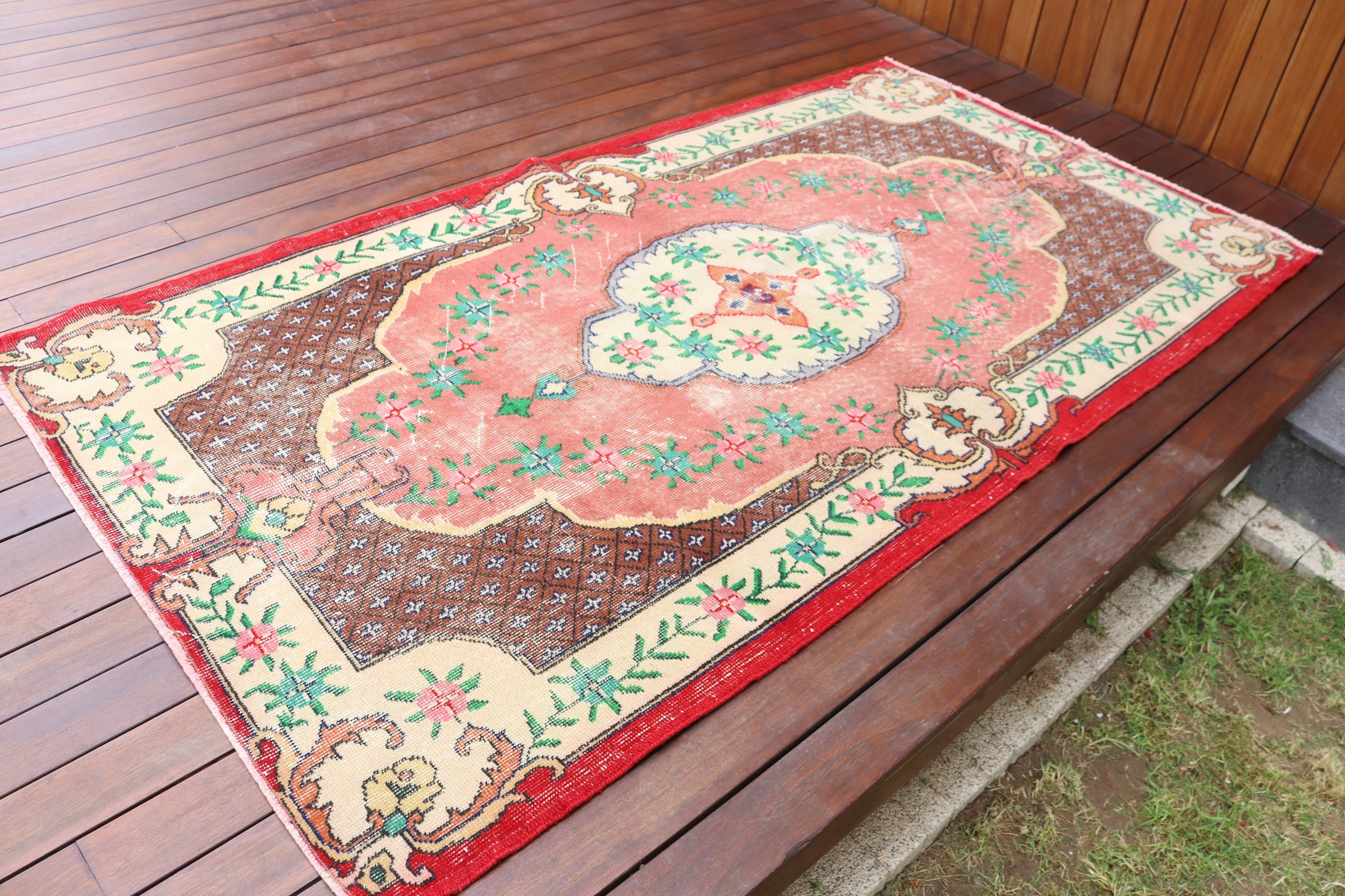 Açıklama Halıları, Lüks Halı, Pembe Modern Halı, Boho Alan Halısı, 3,9x7,4 ft Alan Halıları, Türk Halıları, Nötr Halı, Mutfak Halısı, Vintage Halı