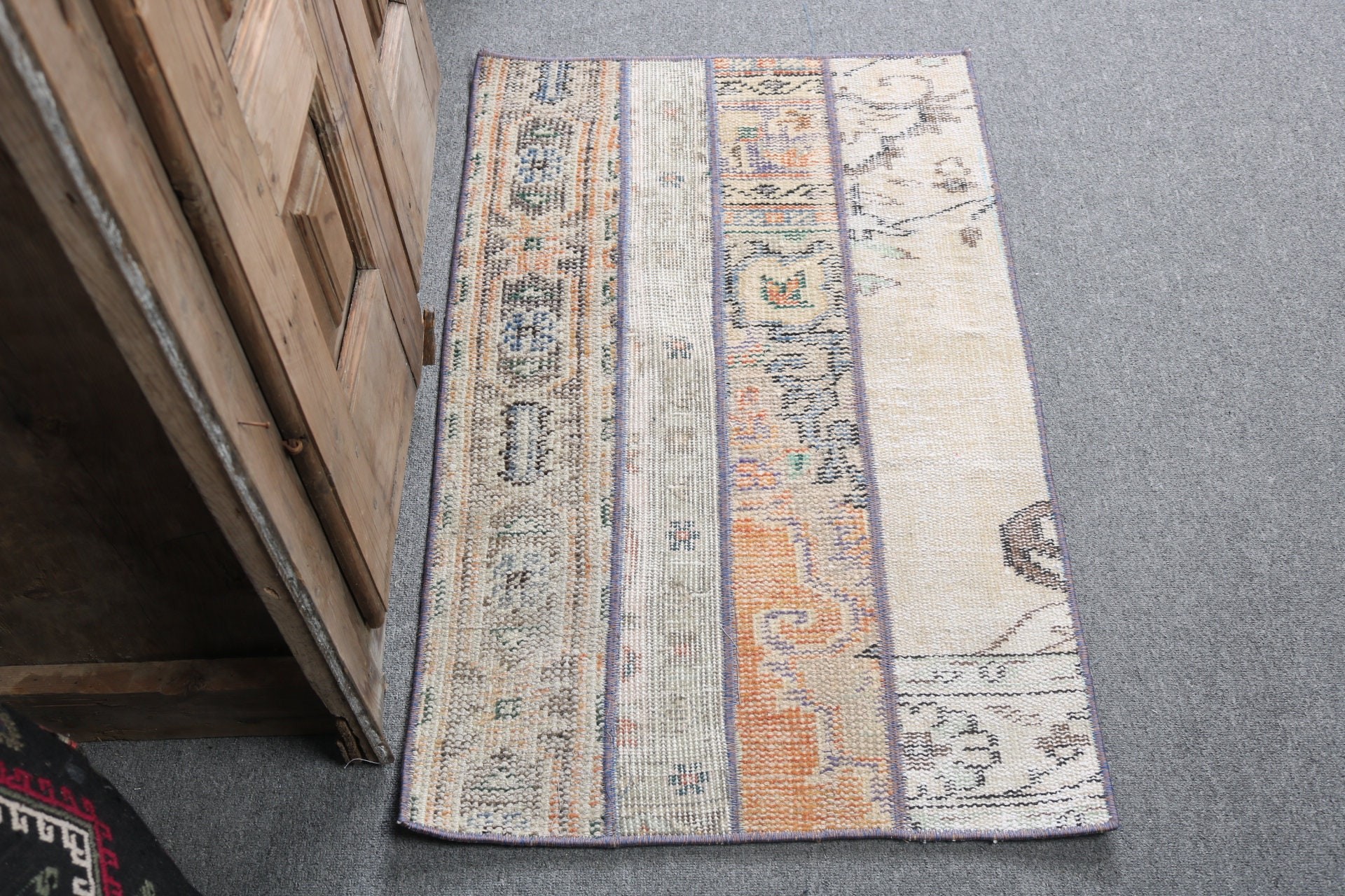 2x3.3 ft Small Rugs, Moroccan Rugs, Bedroom Rugs, Vintage Rugs, Bathroom Rugs, Turkish Rugs, Beige Modern Rug, Rugs for Wall Hanging