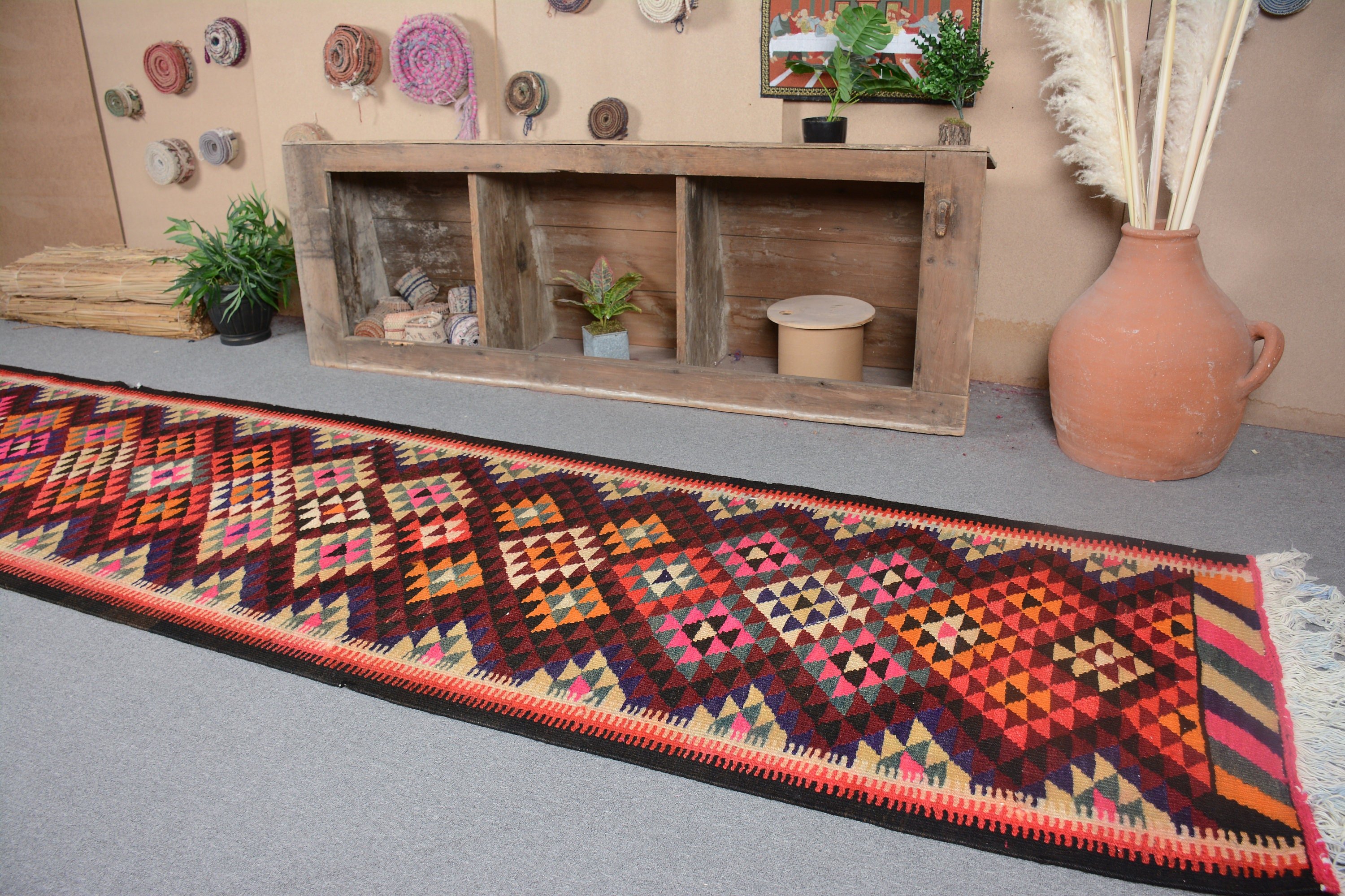 Nomadic Rug, Corridor Rug, Kitchen Rugs, 3x11.8 ft Runner Rug, Oriental Rug, Kilim, Turkish Rugs, Bedroom Rug, Rugs for Stair, Vintage Rug