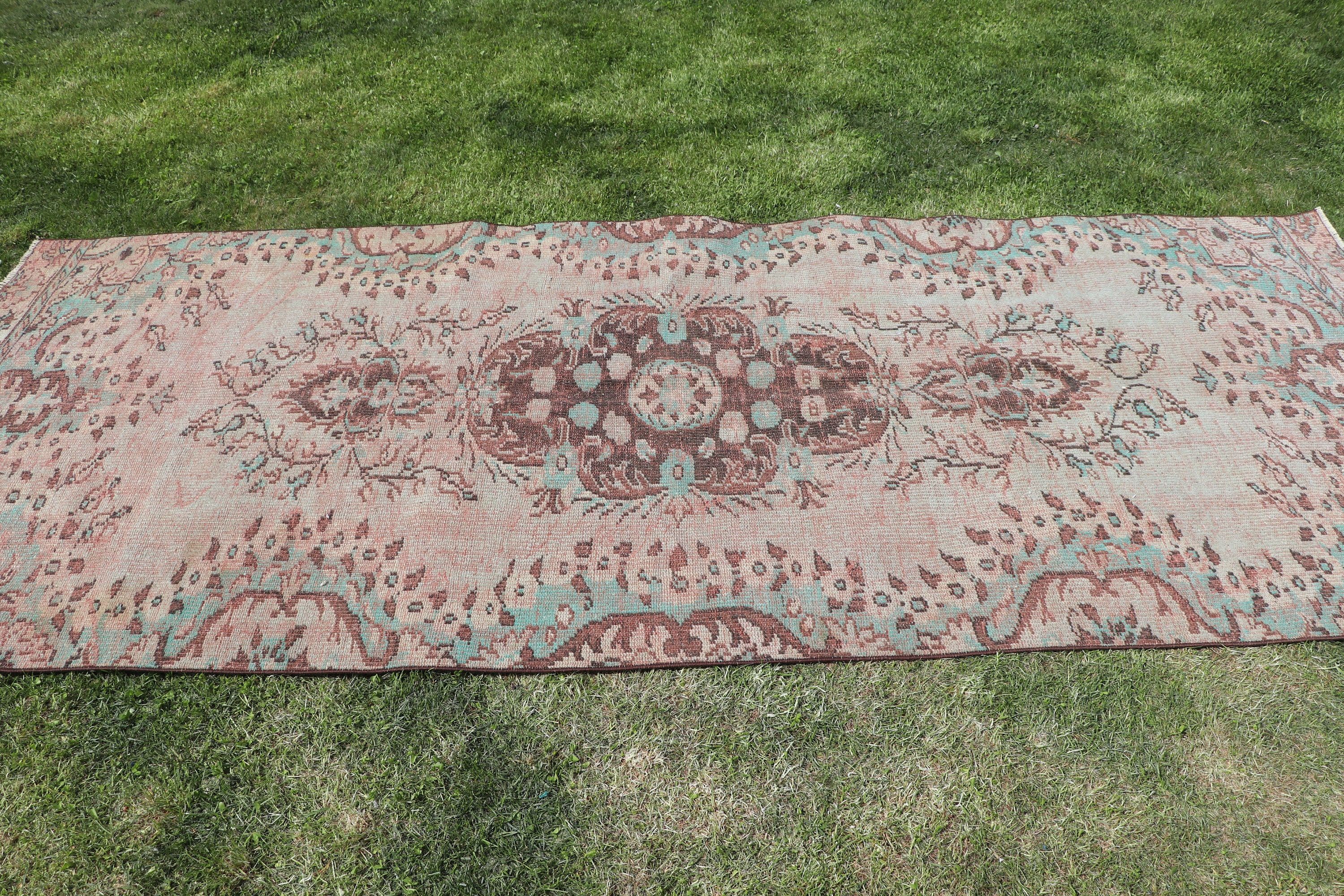 Vintage Area Rug, Vintage Rugs, Brown Home Decor Rugs, Handwoven Rug, Oriental Rug, Turkish Rug, 4x9.8 ft Area Rug, Dining Room Rugs