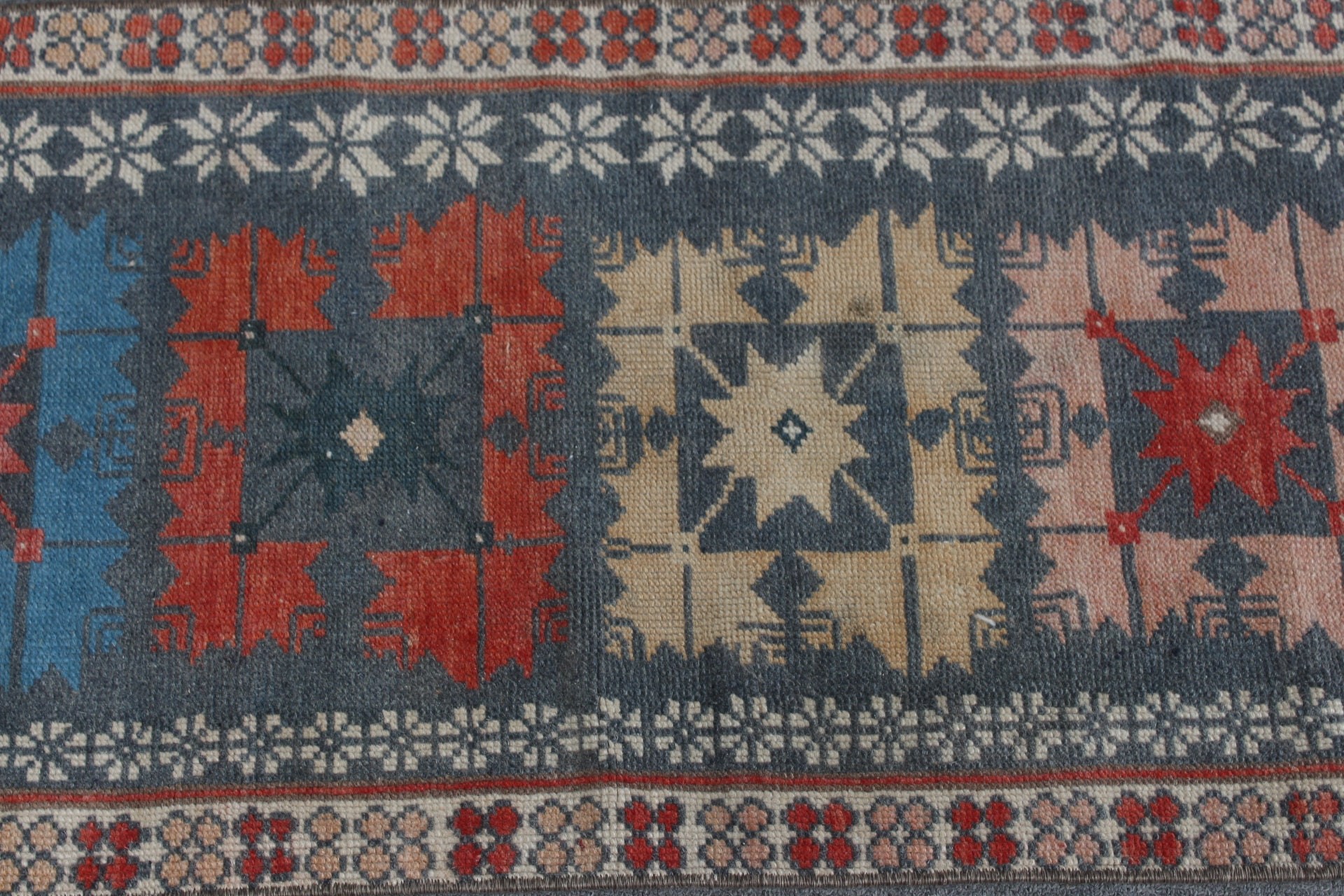 Vintage Halı, Giriş Halıları, Oryantal Halı, Yer Halısı, Araba Paspası Halıları, 1.7x4.6 ft Küçük Halı, Gri Ev Dekor Halısı, Türk Halıları, Yatak Odası Halıları