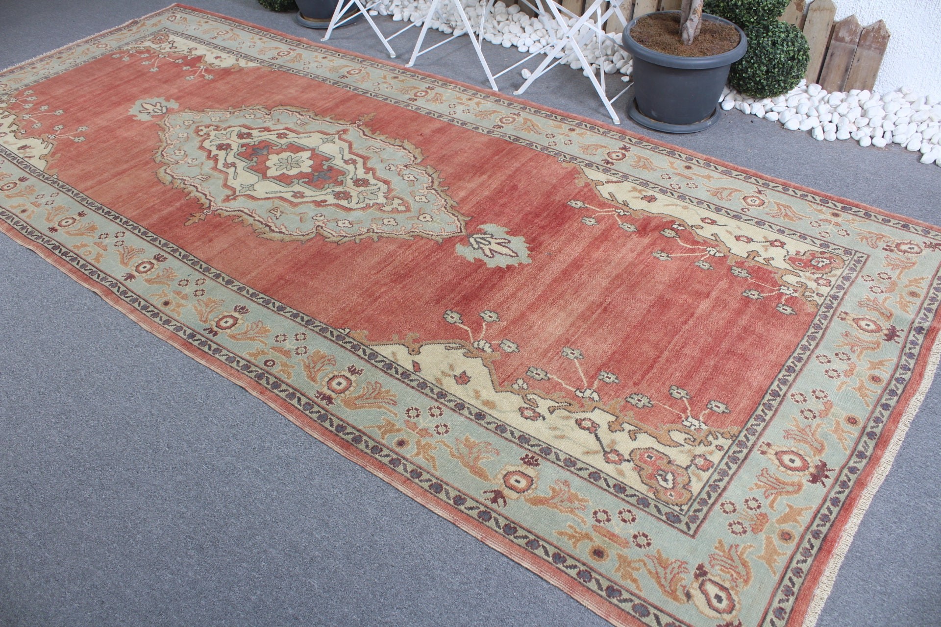 Red Kitchen Rug, Antique Rug, Rugs for Bedroom, Bedroom Rug, Dining Room Rug, Salon Rug, Turkish Rug, 5.2x11.9 ft Large Rug, Vintage Rug