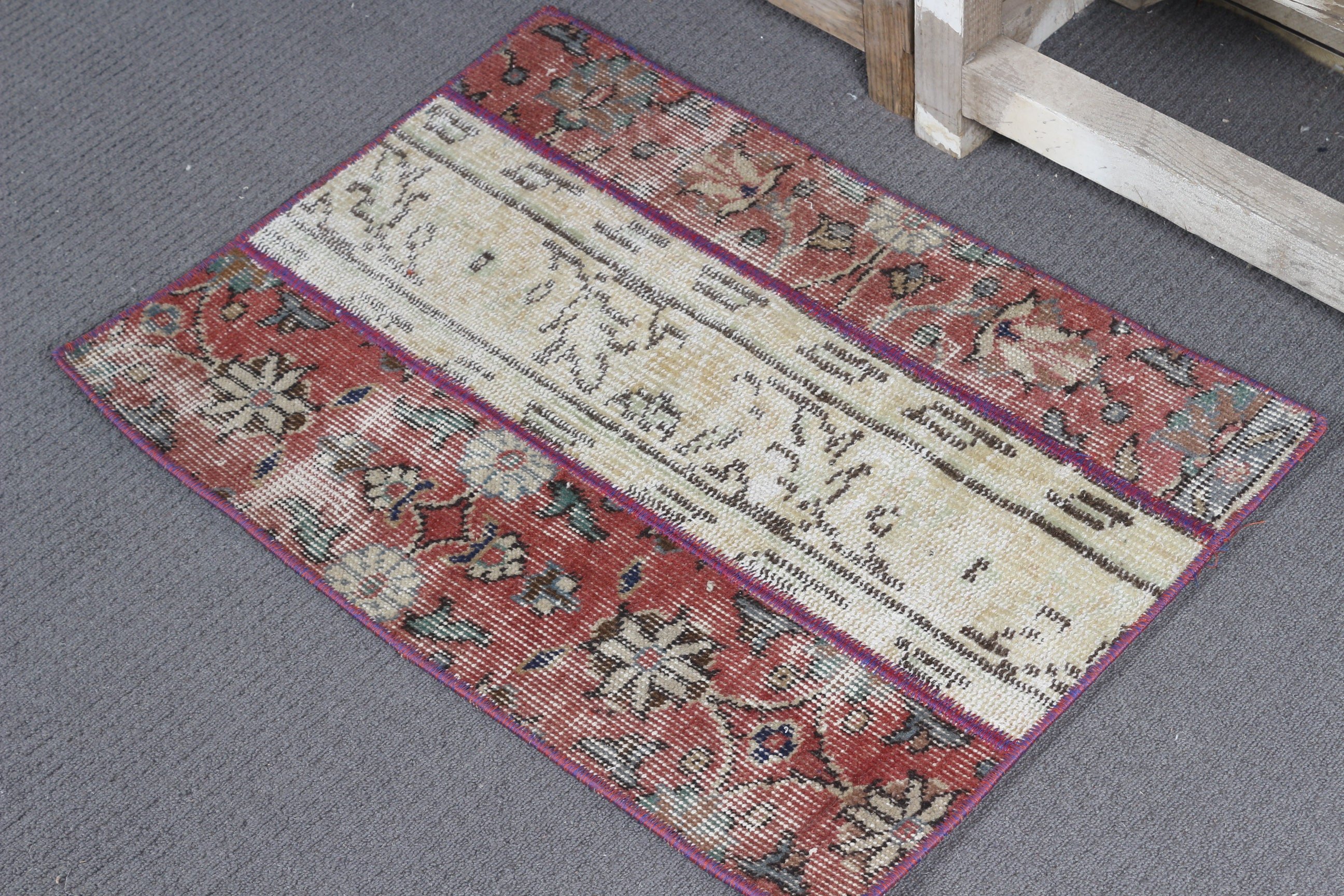 Beige Floor Rug, Turkish Rugs, Kitchen Rugs, Vintage Rug, Pale Rugs, Wall Hanging Rugs, Bedroom Rug, Floor Rug, 1.6x2.3 ft Small Rug