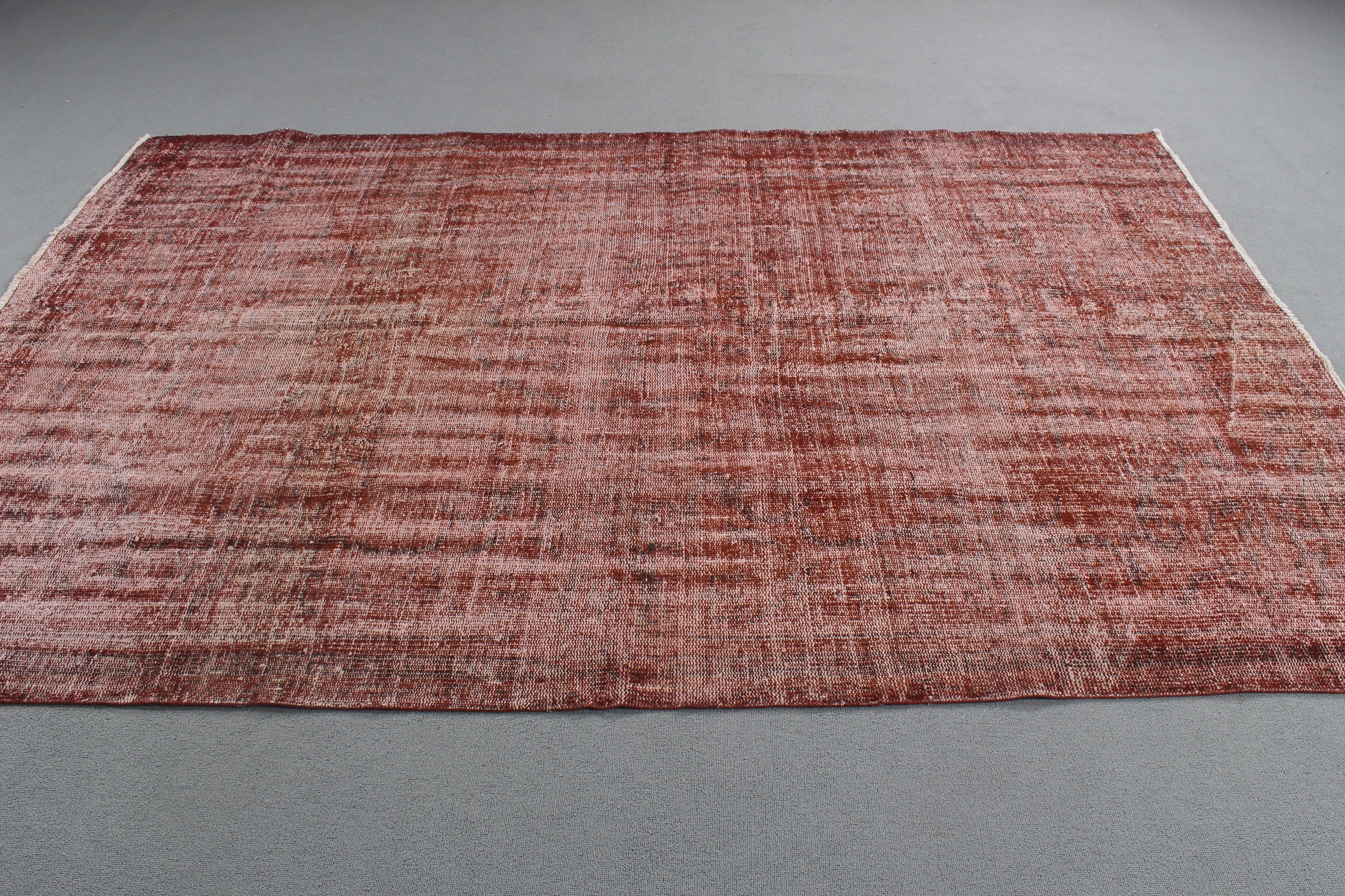 Living Room Rugs, Pink  5.7x8.8 ft Large Rug, Oriental Rugs, Vintage Rug, Turkish Rugs, Geometric Rugs, Large Vintage Rug