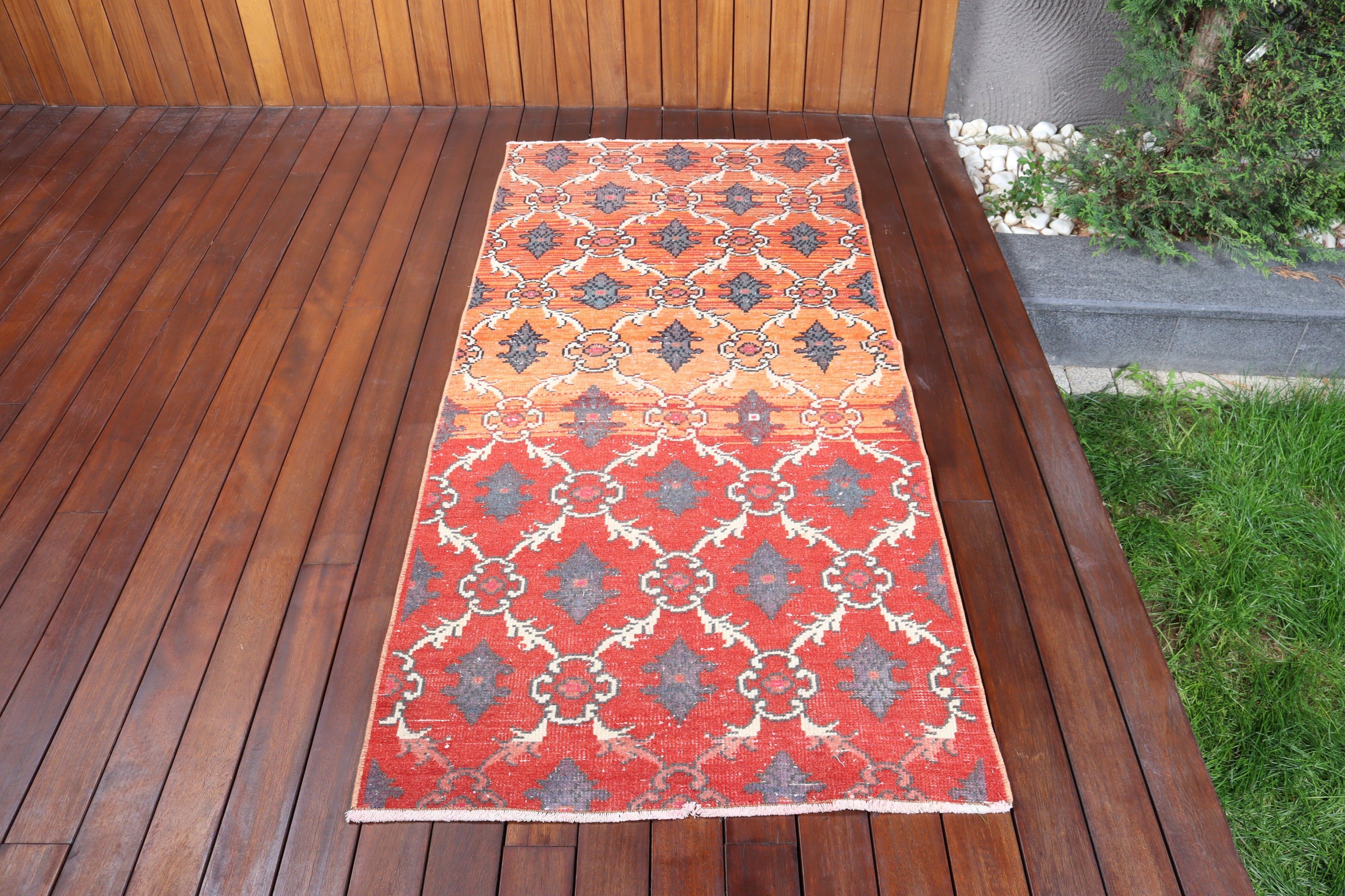 Ofis Halıları, Çocuk Halıları, Vintage Halılar, Geometrik Halılar, Giriş Halıları, Kırmızı 2.8x6.1 ft Accent Halılar, Türk Halıları