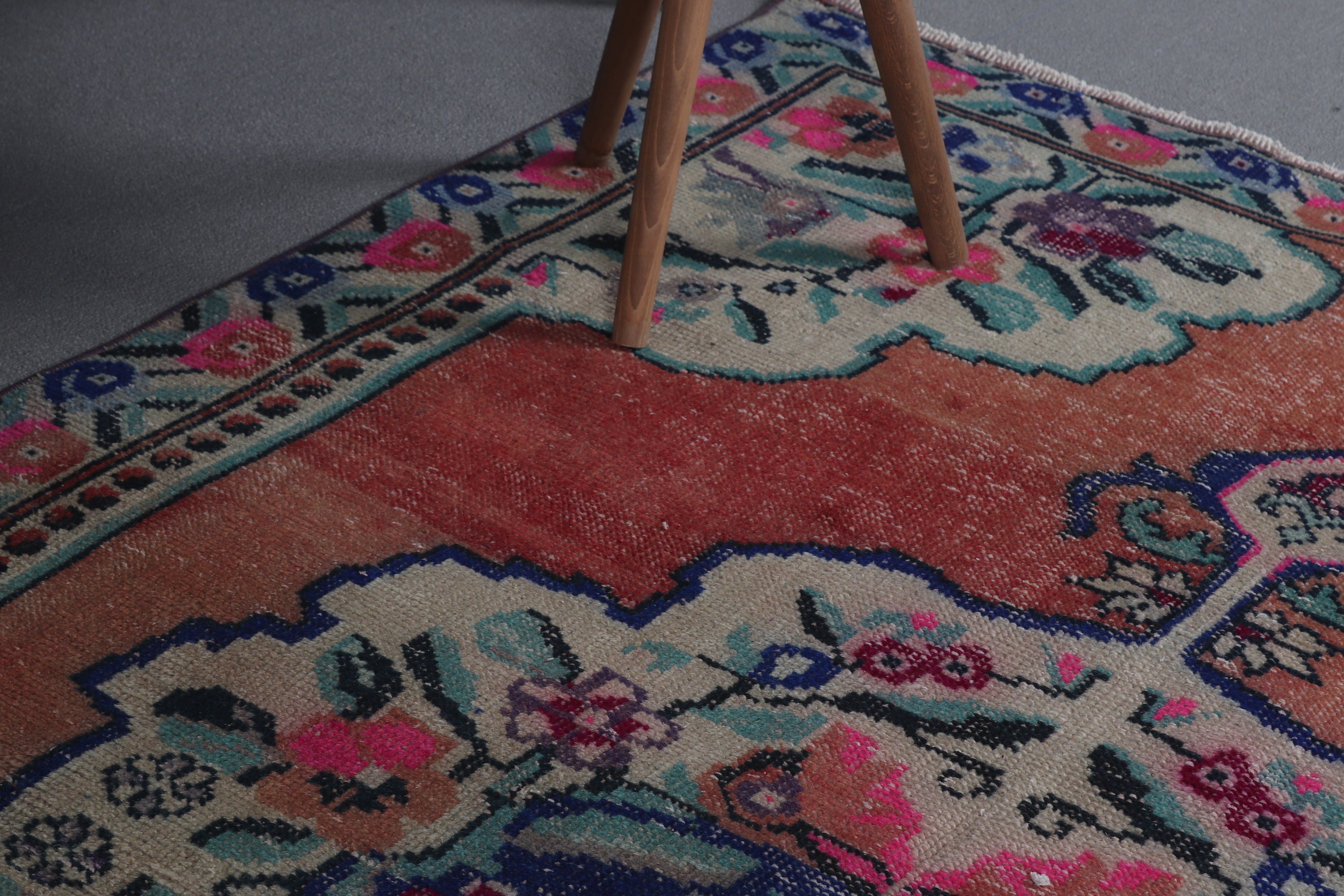 Pastel Rug, Indoor Rug, Turkish Rug, Floor Rug, Brown Bedroom Rugs, Kitchen Rug, Moroccan Rugs, Pale Rug, 4.4x7.3 ft Area Rugs, Vintage Rug