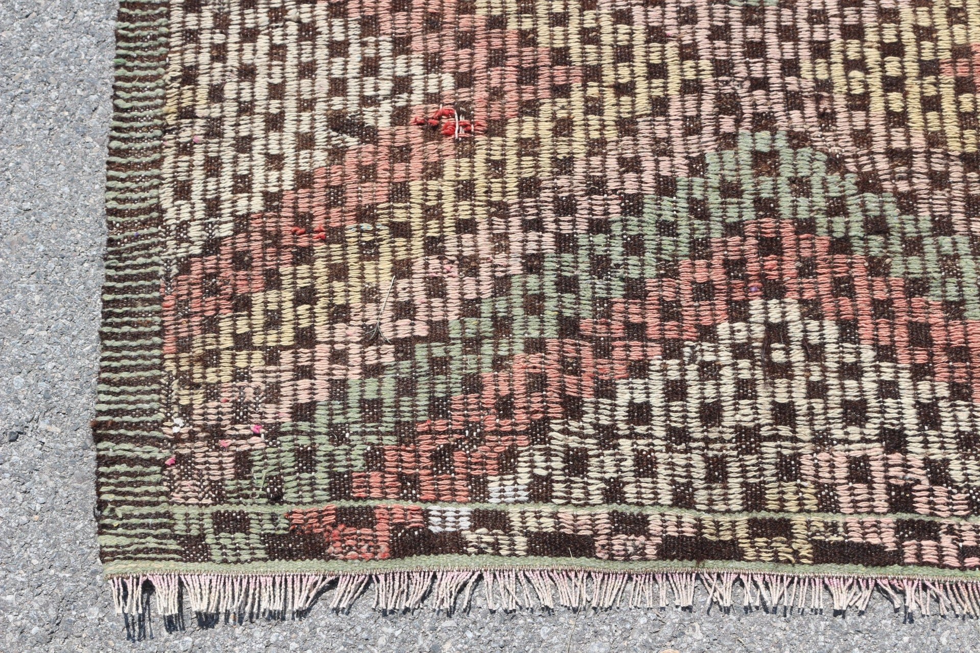 Retro Halı, 6.6x9.3 ft Büyük Halı, Türk Halısı, Antika Halı, Kilim, Yatak Odası Halıları, Yer Halıları, Vintage Halı, Yeşil Yatak Odası Halıları, Salon Halıları