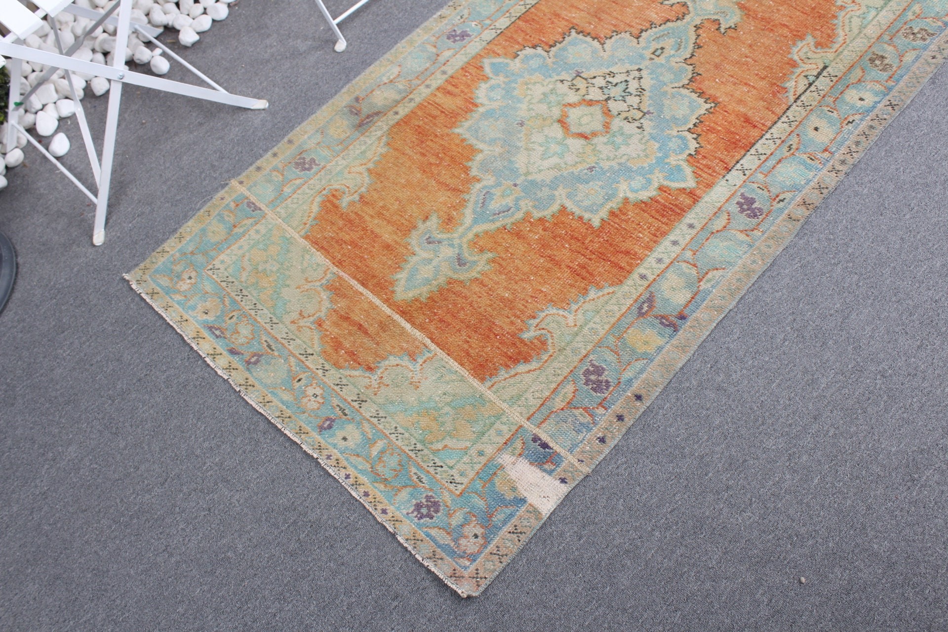 2.9x5.5 ft Accent Rugs, Orange Kitchen Rugs, Nursery Rug, Turkish Rugs, Entry Rug, Cute Rugs, Vintage Rug, Moroccan Rug, Oriental Rug