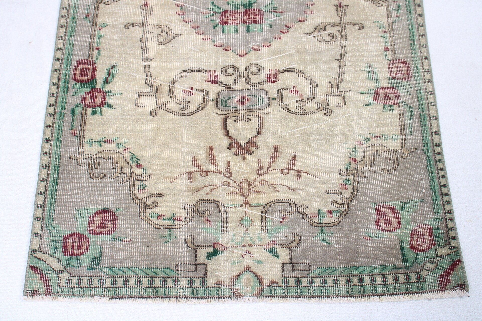 3.1x6.2 ft Accent Rug, Old Rug, Beige Bedroom Rugs, Turkish Rugs, Kitchen Rugs, Vintage Rug, Eclectic Rug, Anatolian Rugs, Rugs for Bedroom