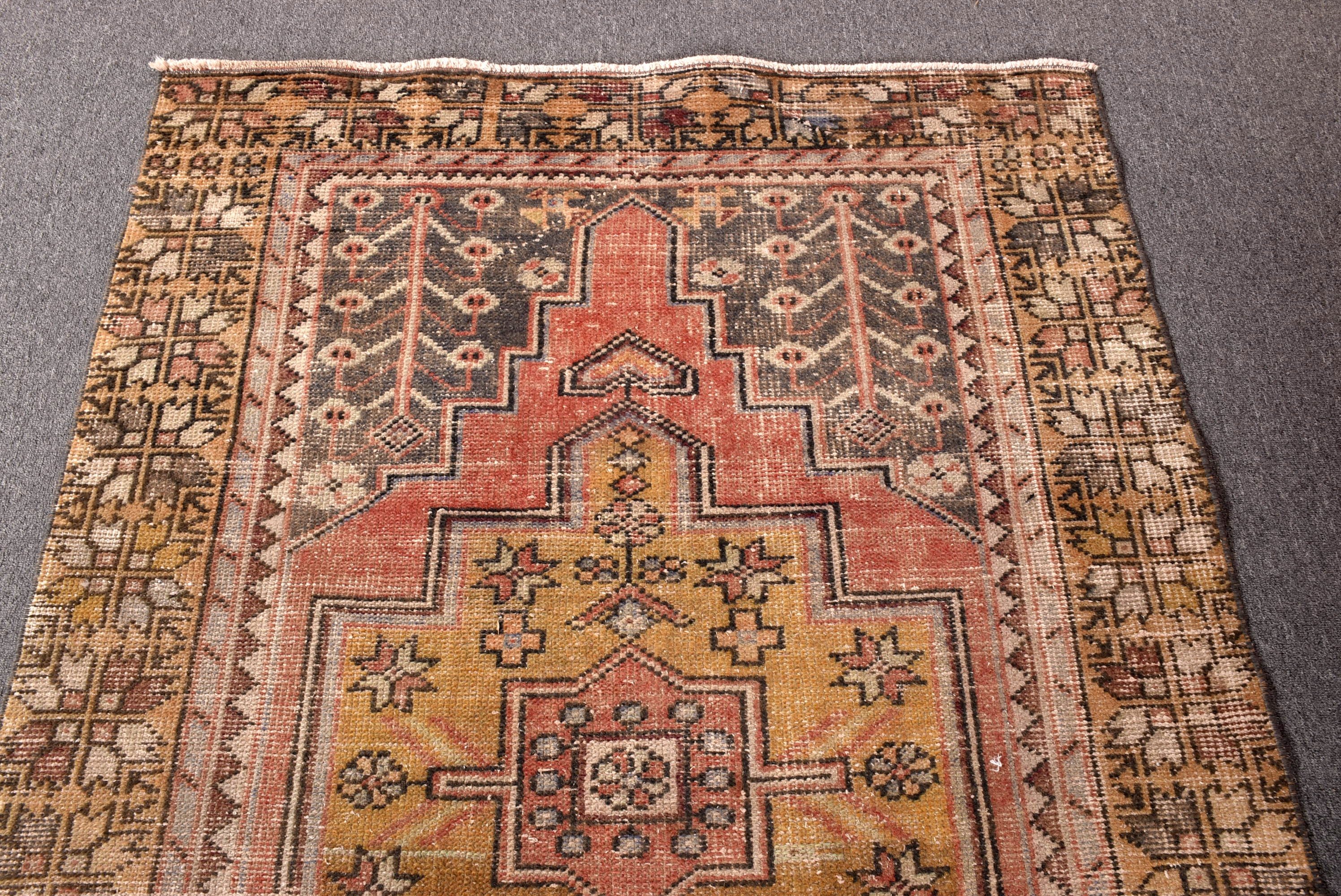 Türk Halıları, Etnik Halılar, 3,8x8,5 ft Alan Halısı, Çocuk Halıları, Havalı Halı, Sarı Modern Halı, Vintage Halı, Oturma Odası Halıları, Oryantal Halı