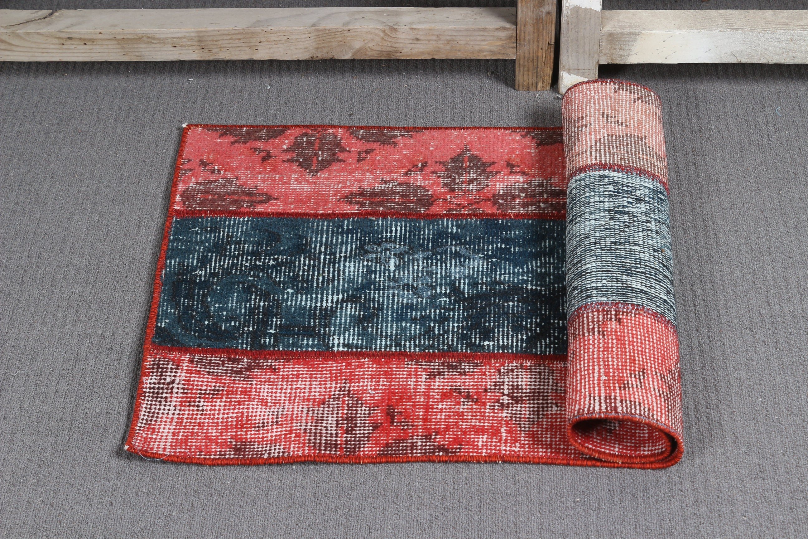 Turkish Rug, Red Bedroom Rugs, Anatolian Rugs, Vintage Rug, Art Rug, Wall Hanging Rugs, Oriental Rugs, Rugs for Bath, 1.7x2.9 ft Small Rug