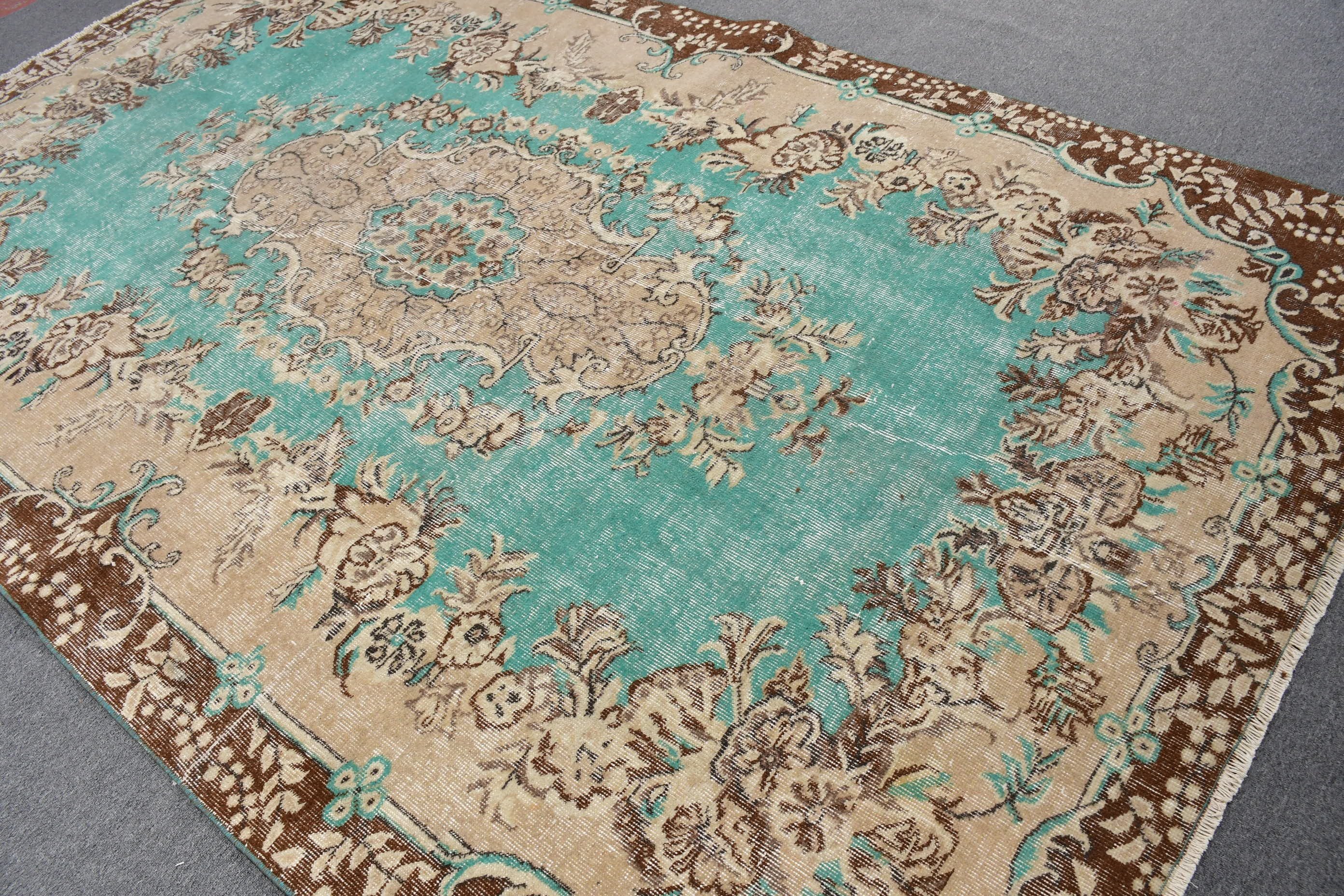 Living Room Rug, Cool Rug, Kitchen Rug, Handwoven Rugs, 6.3x10.2 ft Large Rug, Salon Rug, Turkish Rug, Vintage Rug, Rugs for Living Room