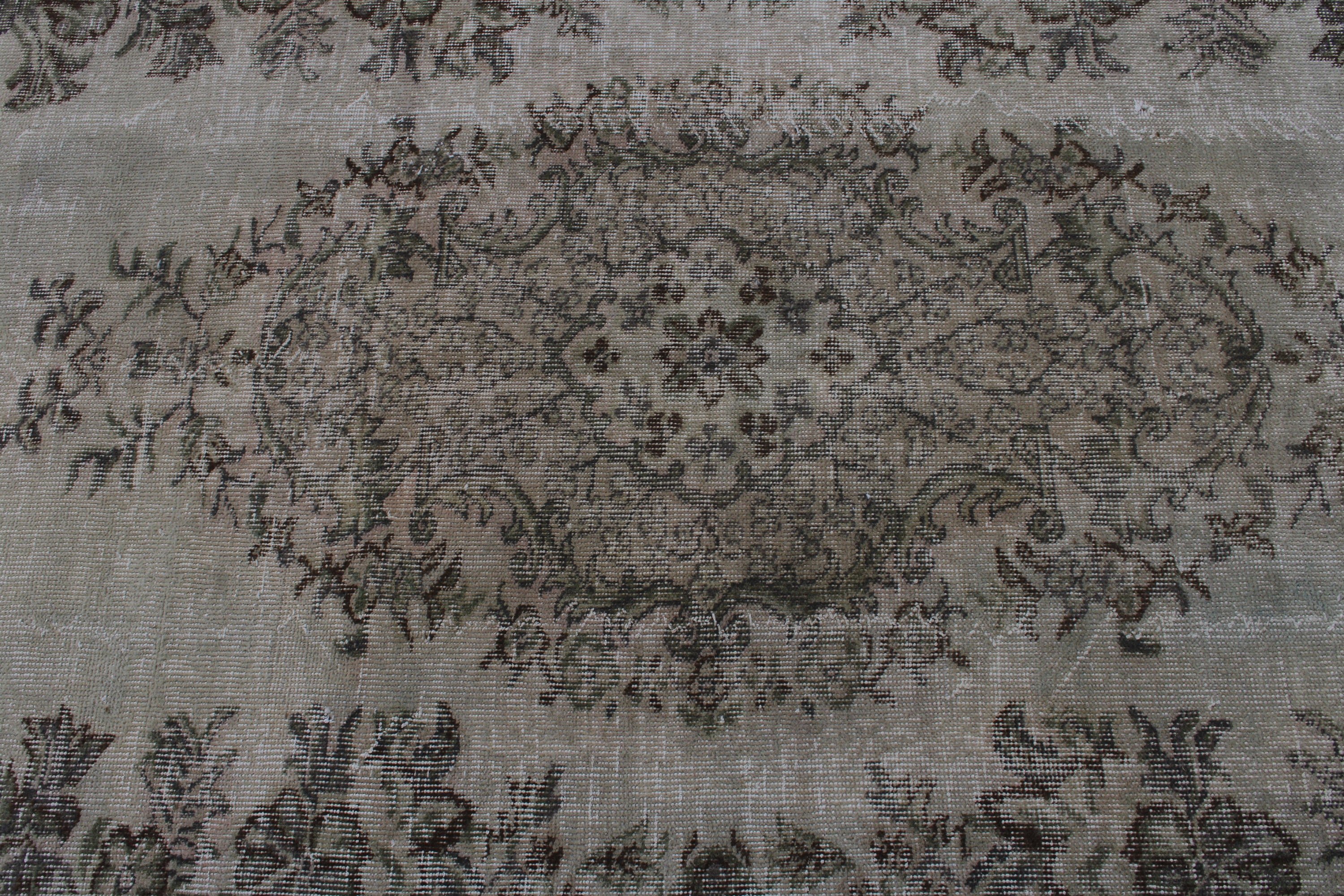 Oushak Halı, Vintage Halılar, Türk Halısı, Salon Halıları, Kahverengi 5.3x8.3 ft Büyük Halı, El Dokuma Halılar, Büyük Oushak Halısı, Havalı Halı