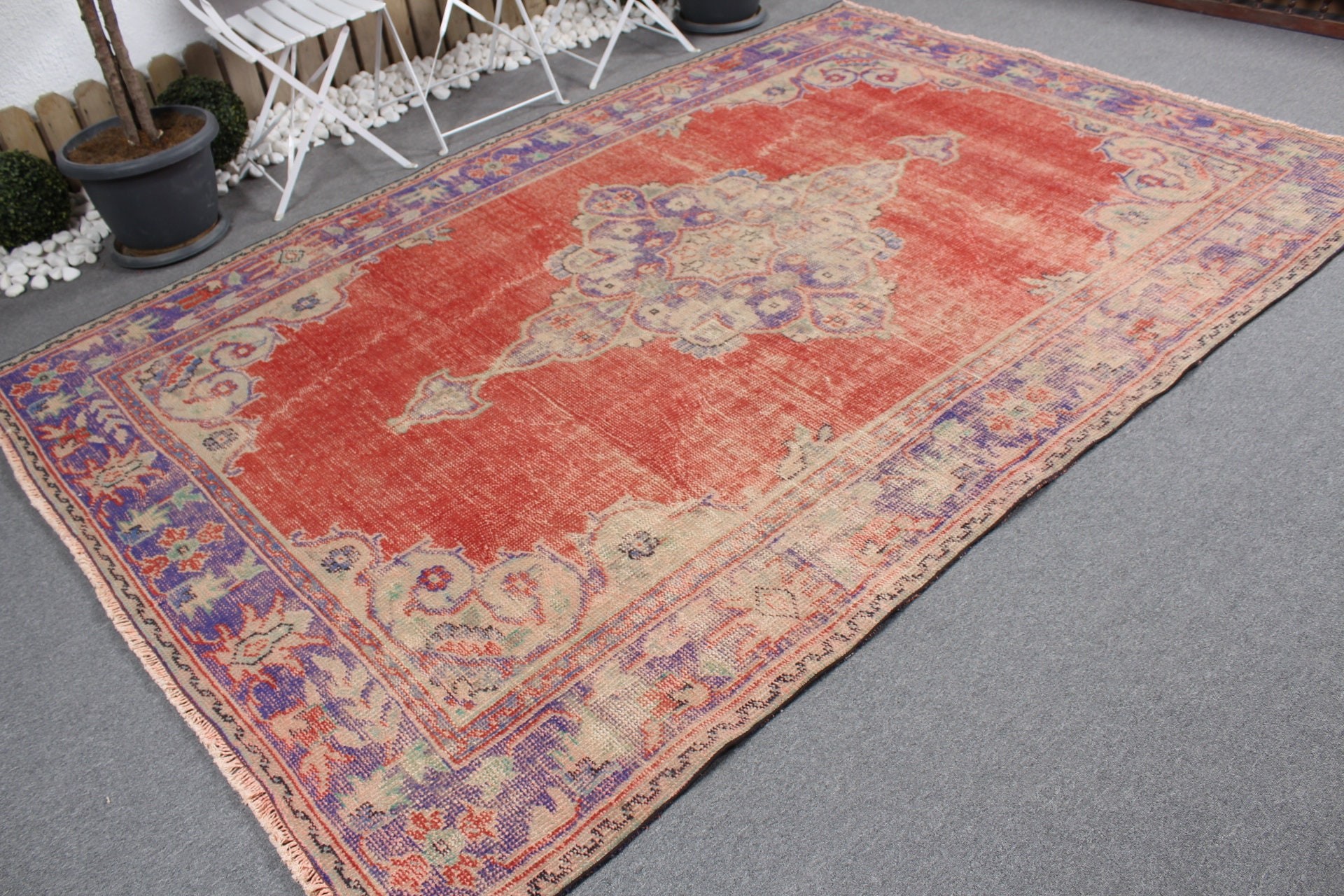 Bedroom Rug, Antique Rug, Outdoor Rug, Rugs for Salon, Red Floor Rug, Salon Rug, 6.5x9.8 ft Large Rug, Turkish Rug, Floor Rug, Vintage Rugs