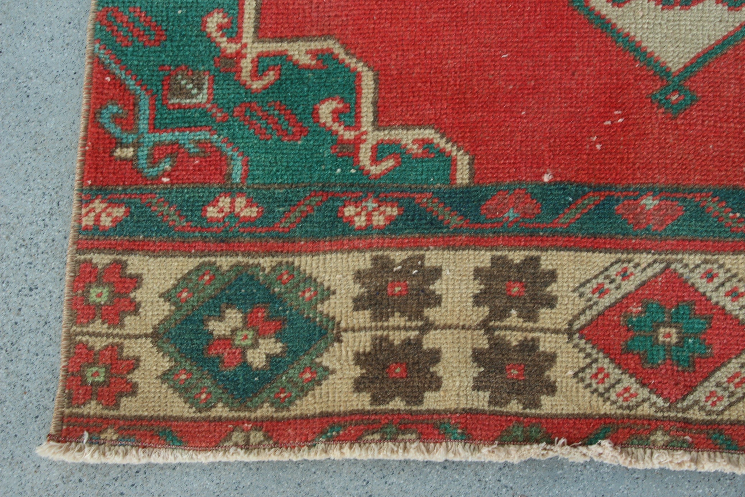 Koridor Halısı, Koridor Halıları, Türk Halısı, Lüks Halılar, Modern Halı, Vintage Halı, 2,9x12,8 ft Yolluk Halısı, Açıklama Halıları, Kırmızı Düz ​​Dokuma Halılar