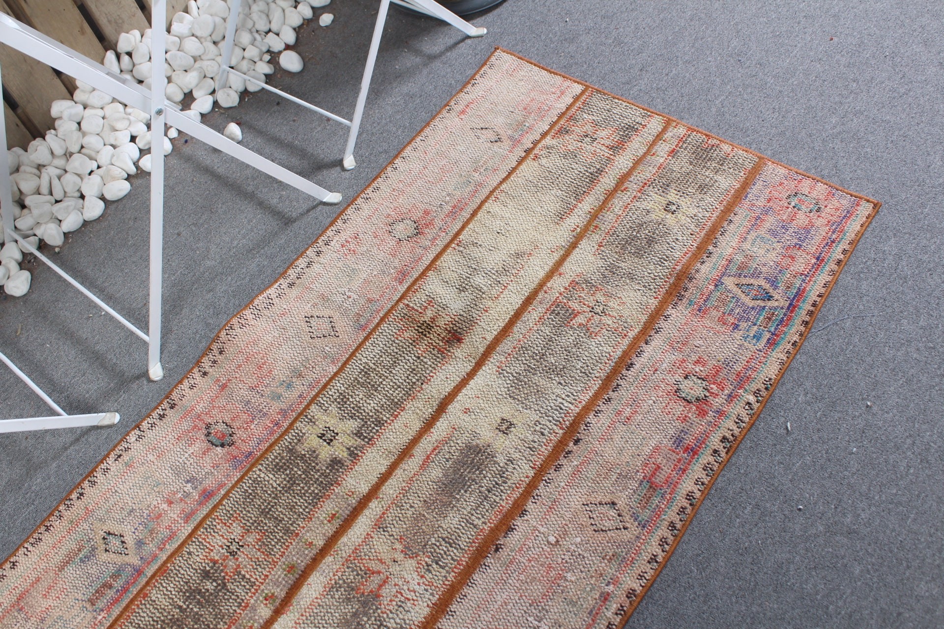 Fas Halıları, Paspas Halısı, Gri Antika Halı, Türk Halısı, 2.6x4.9 ft Küçük Halı, Vintage Halı, Araba Paspas Halısı, Yer Halısı, Çocuk Odası Halıları