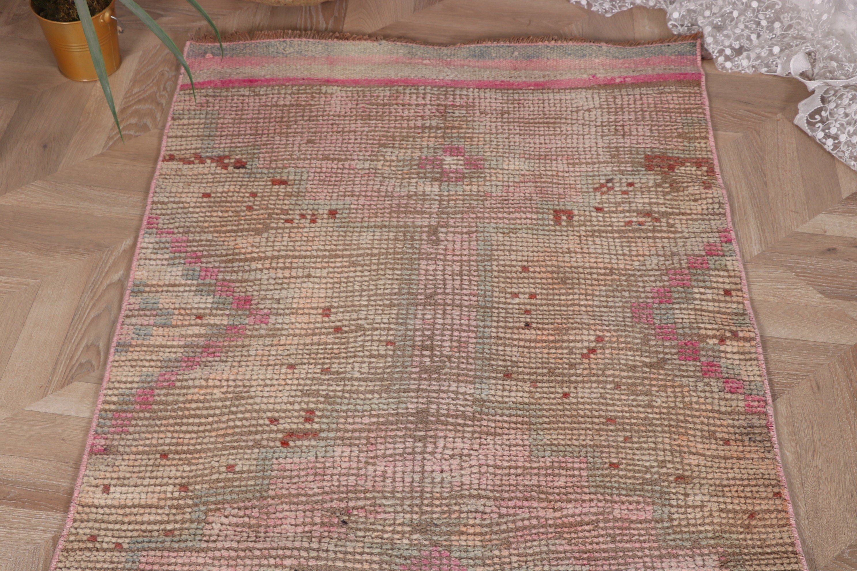 2.8x10.2 ft Runner Halısı, Türk Halıları, Mutfak Halıları, Vintage Halılar, Bej Oryantal Halı, Oryantal Halı, Aztek Halısı, Oushak Halıları, Runner Halıları