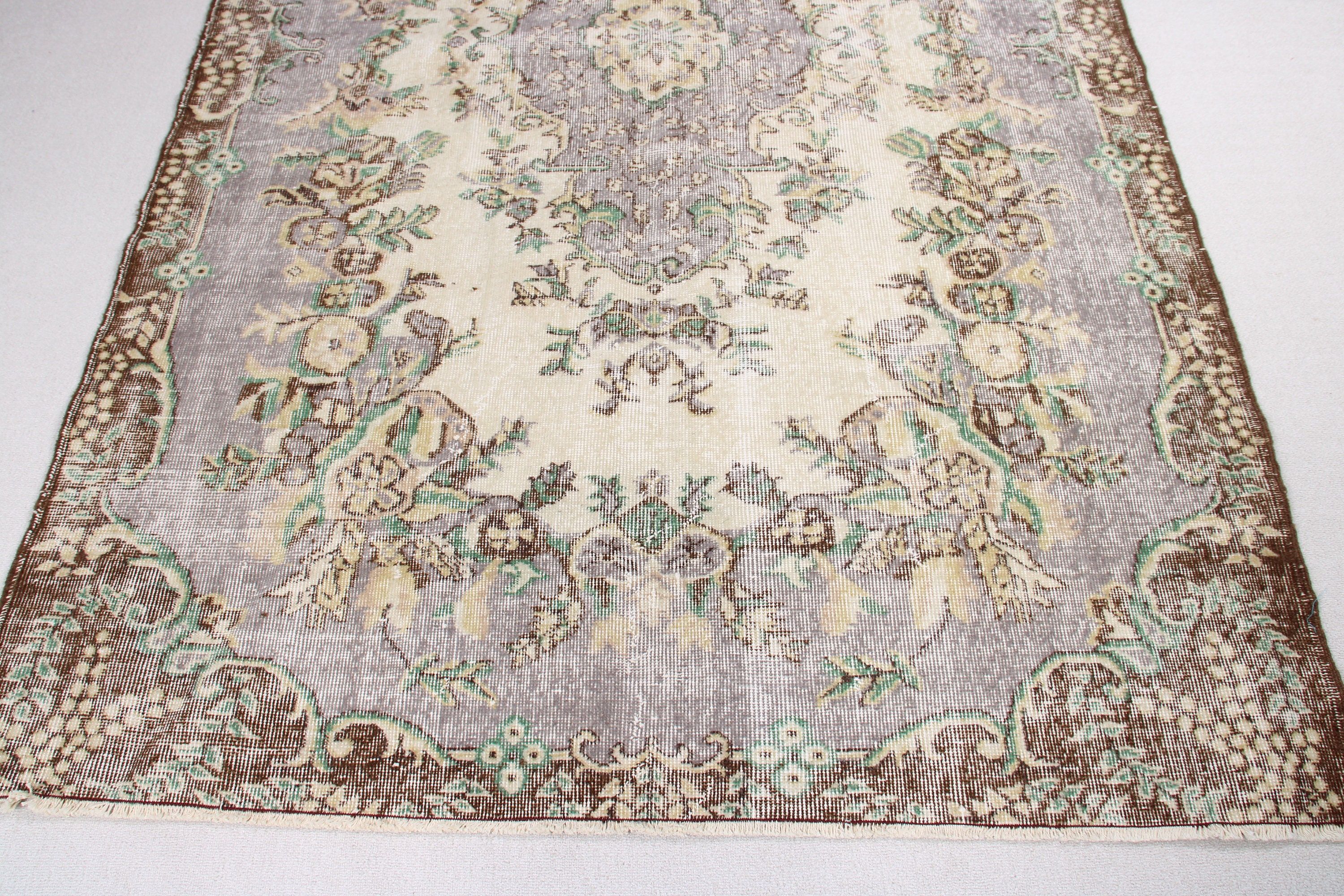 Büyük Boho Halılar, Havalı Halı, Türk Halıları, Vintage Halı, Mor El Dokuma Halı, Etnik Halılar, 5,4x8,4 ft Büyük Halılar, Büyük Vintage Halı, Boho Halı