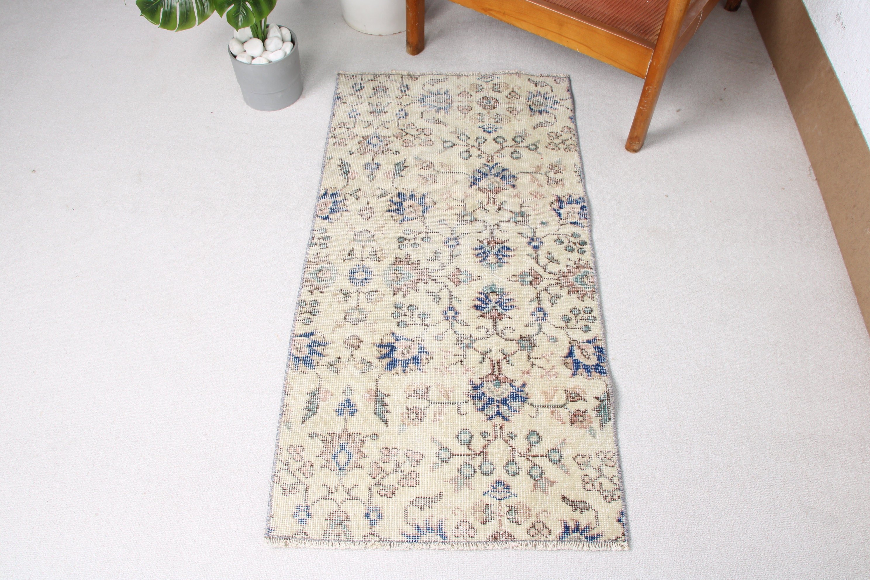 Turkish Rugs, Bathroom Rugs, Entry Rugs, 2x3.8 ft Small Rug, Flatweave Rugs, Beige Neutral Rugs, Vintage Rugs, Handmade Rug, Anatolian Rugs