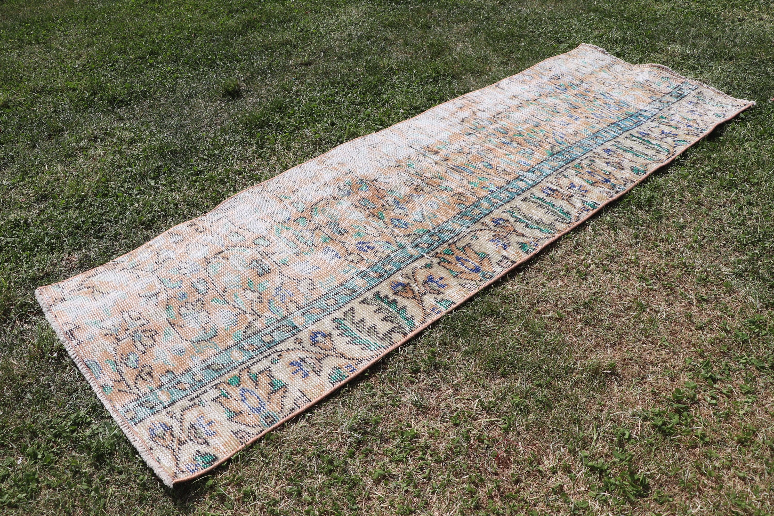 Vintage Runner Rugs, Kitchen Rugs, Vintage Rugs, Turkish Rugs, Flatweave Rug, 1.8x5.4 ft Runner Rug, Geometric Rugs, Brown Wool Rugs