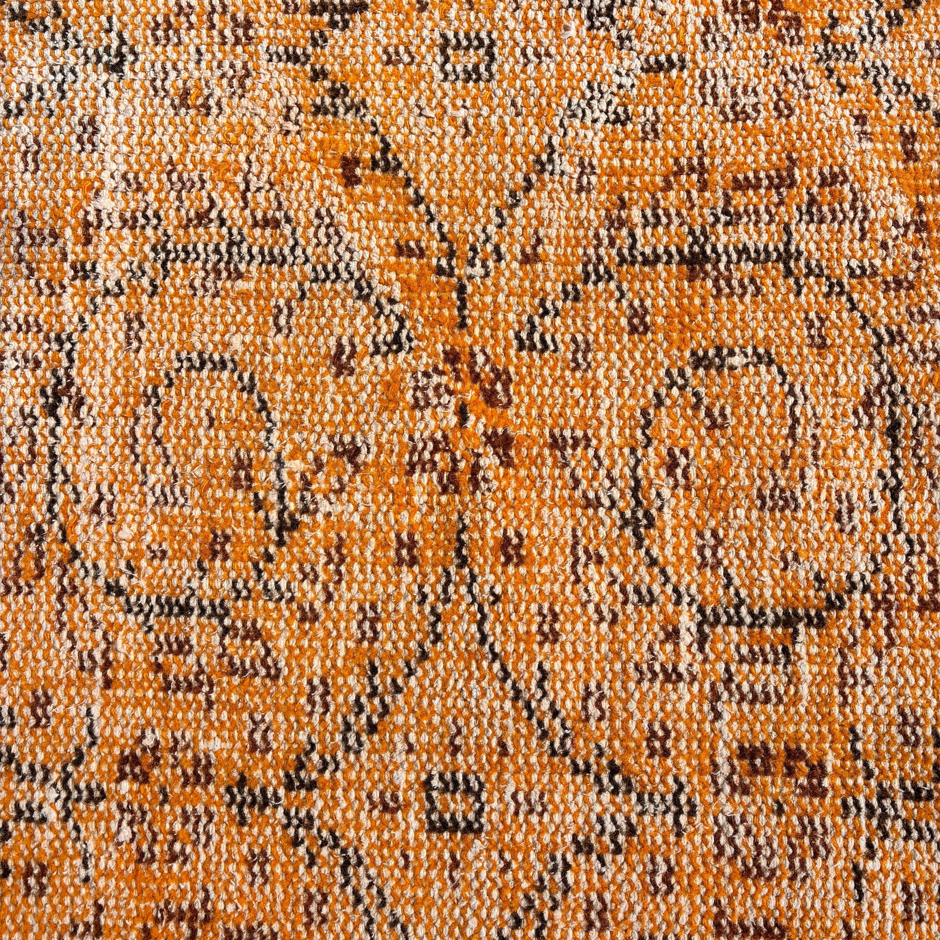 Yün Halı, Vintage Halılar, Turuncu Lüks Halı, 1.9x3.5 ft Küçük Halı, Yatak Odası Halısı, Çocuk Halısı, Yer Halıları, Oryantal Halılar, Türk Halıları