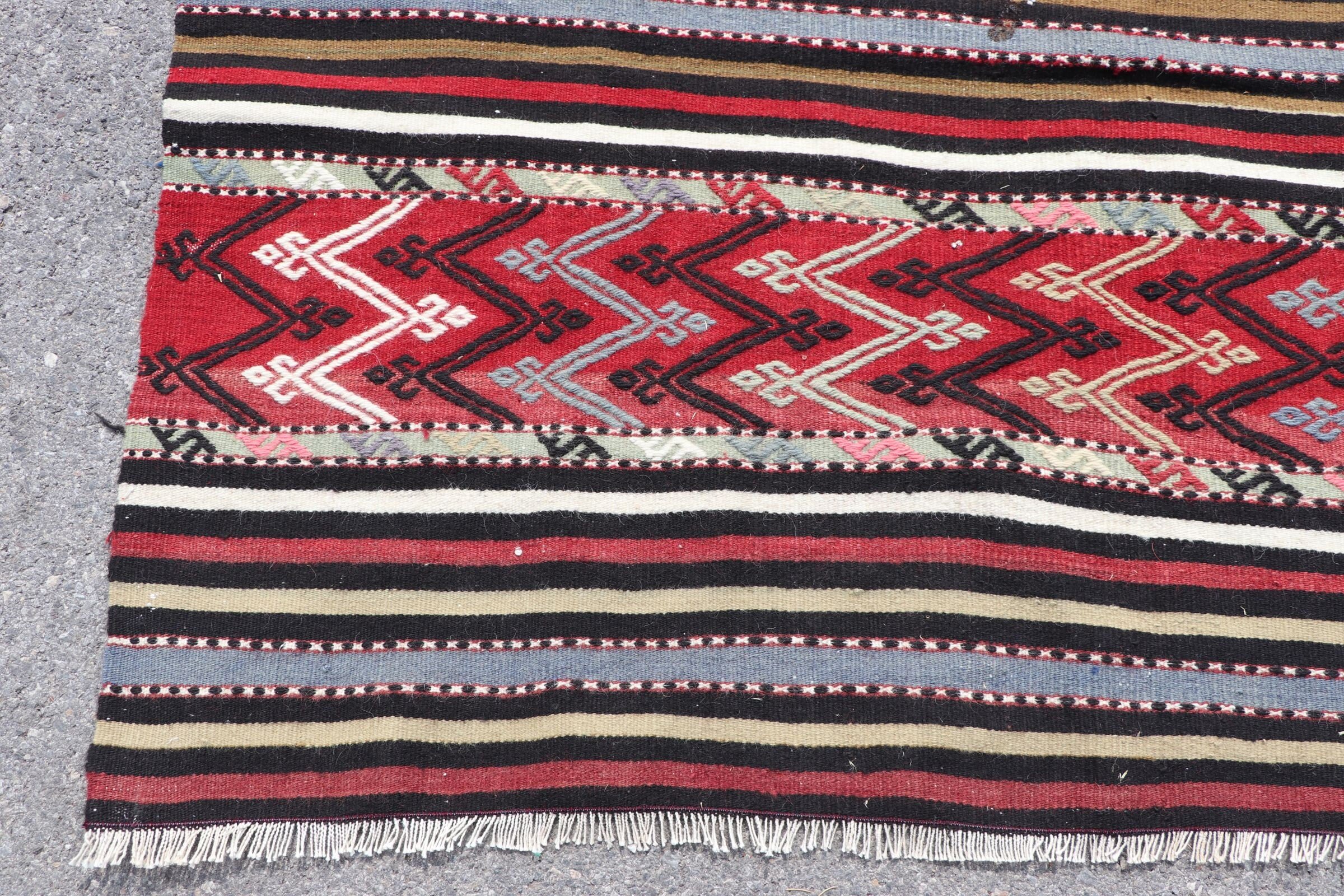 Kırmızı Soğuk Halı, Yemek Odası Halıları, Salon Halısı, Türk Halıları, 5.1x9.2 ft Büyük Halı, Kilim, Ev Dekor Halısı, Vintage Halı, Sevimli Halı, Oryantal Halı