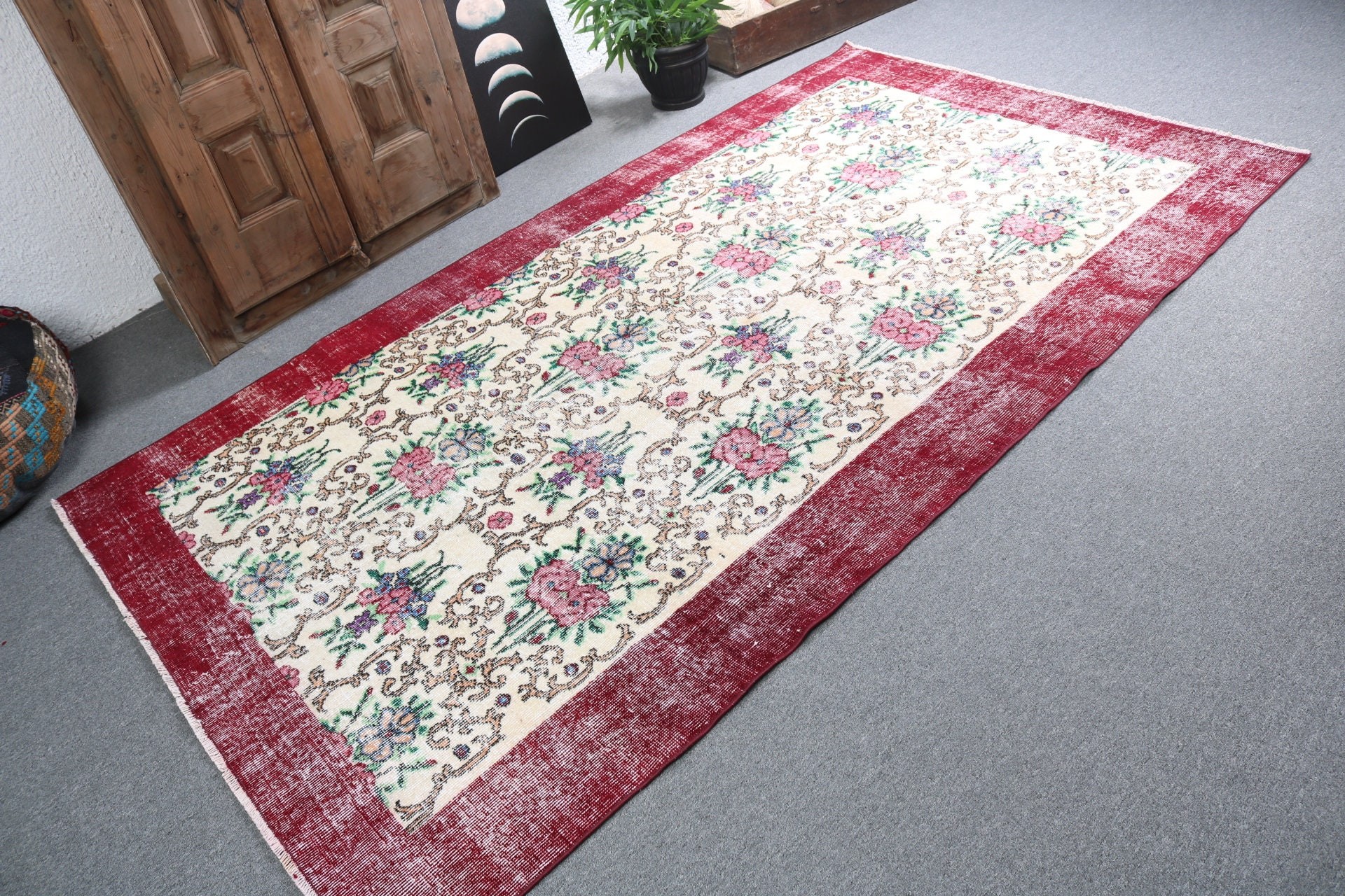 Vintage Halılar, Fas Halıları, Türk Halısı, 4.7x8 ft Alan Halıları, Yemek Odası Halıları, Aztek Halıları, Bej Oushak Halıları, Mutfak Halıları, Yatak Odası Halıları