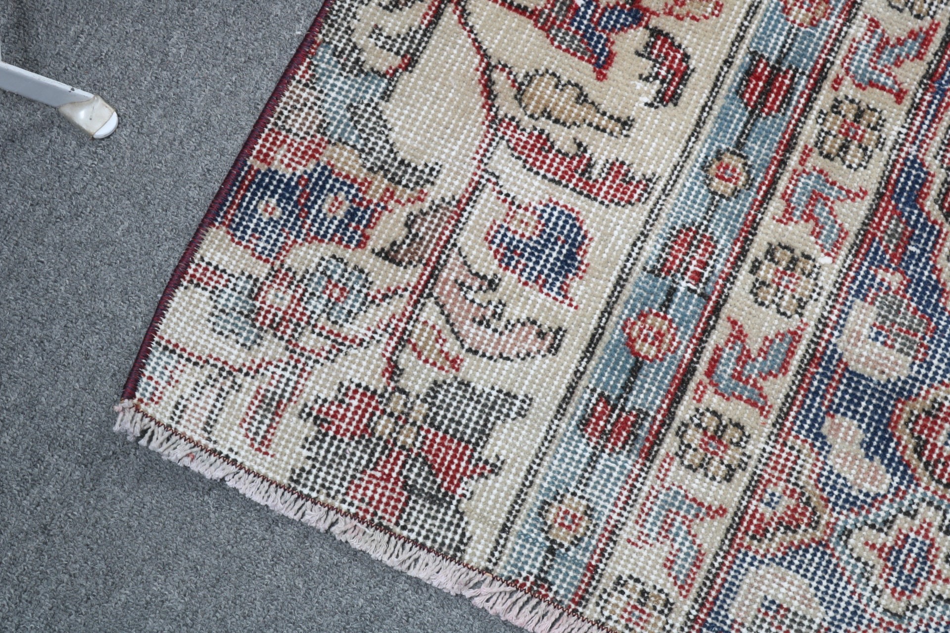 Blue Kitchen Rug, Flatweave Rug, Turkish Rugs, Exotic Rugs, Beni Ourain Runner Rug, Vintage Rugs, 2.1x5.7 ft Runner Rug