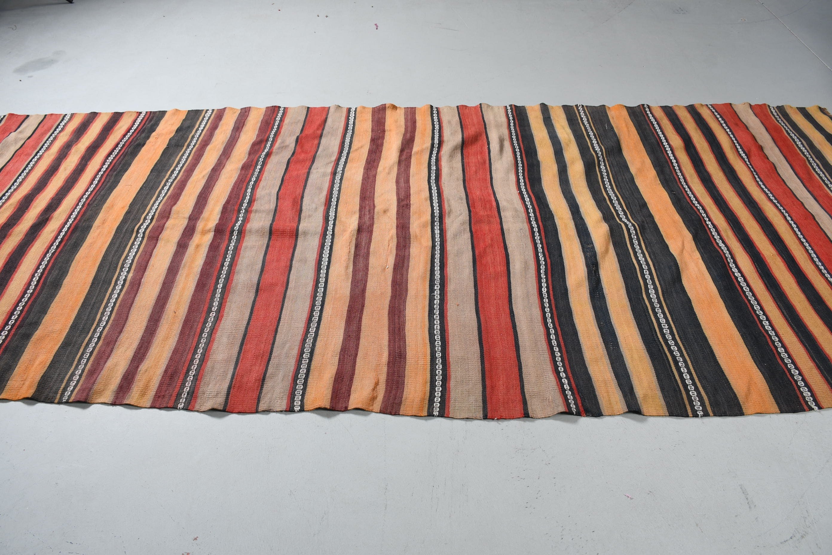 Turuncu Yer Halısı, Yün Halılar, Türk Halısı, 4.7x13 ft Runner Halısı, Vintage Halı, Mutfak Halıları, Oryantal Halı, Sessiz Halılar, Kilim, Merdiven Halısı