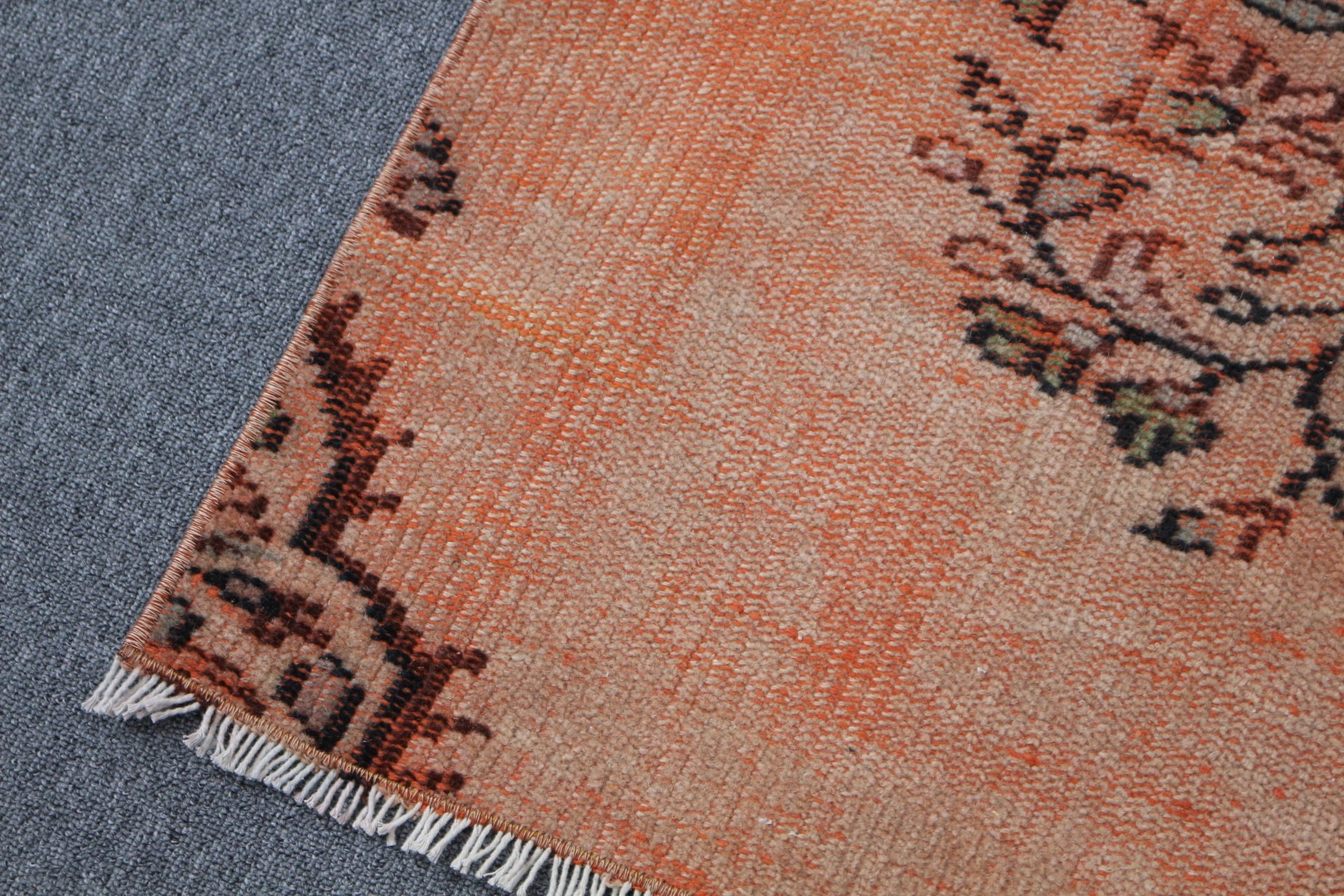 Orange  3.3x5.9 ft Accent Rug, Anatolian Rug, Bedroom Rugs, Vintage Rug, Entry Rug, Turkish Rugs, Rugs for Kitchen, Cool Rug